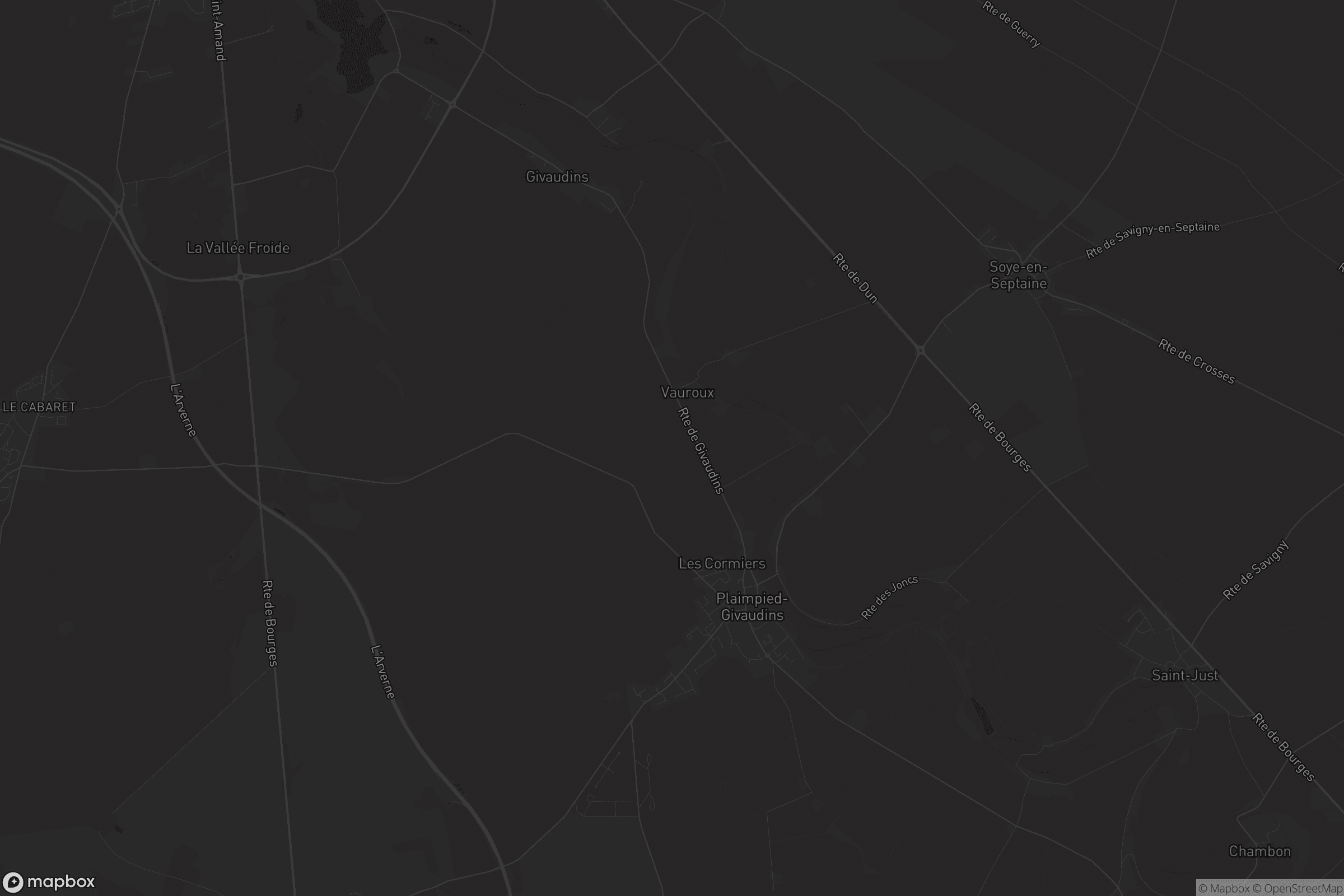 Carte de Plaimpied-Givaudins