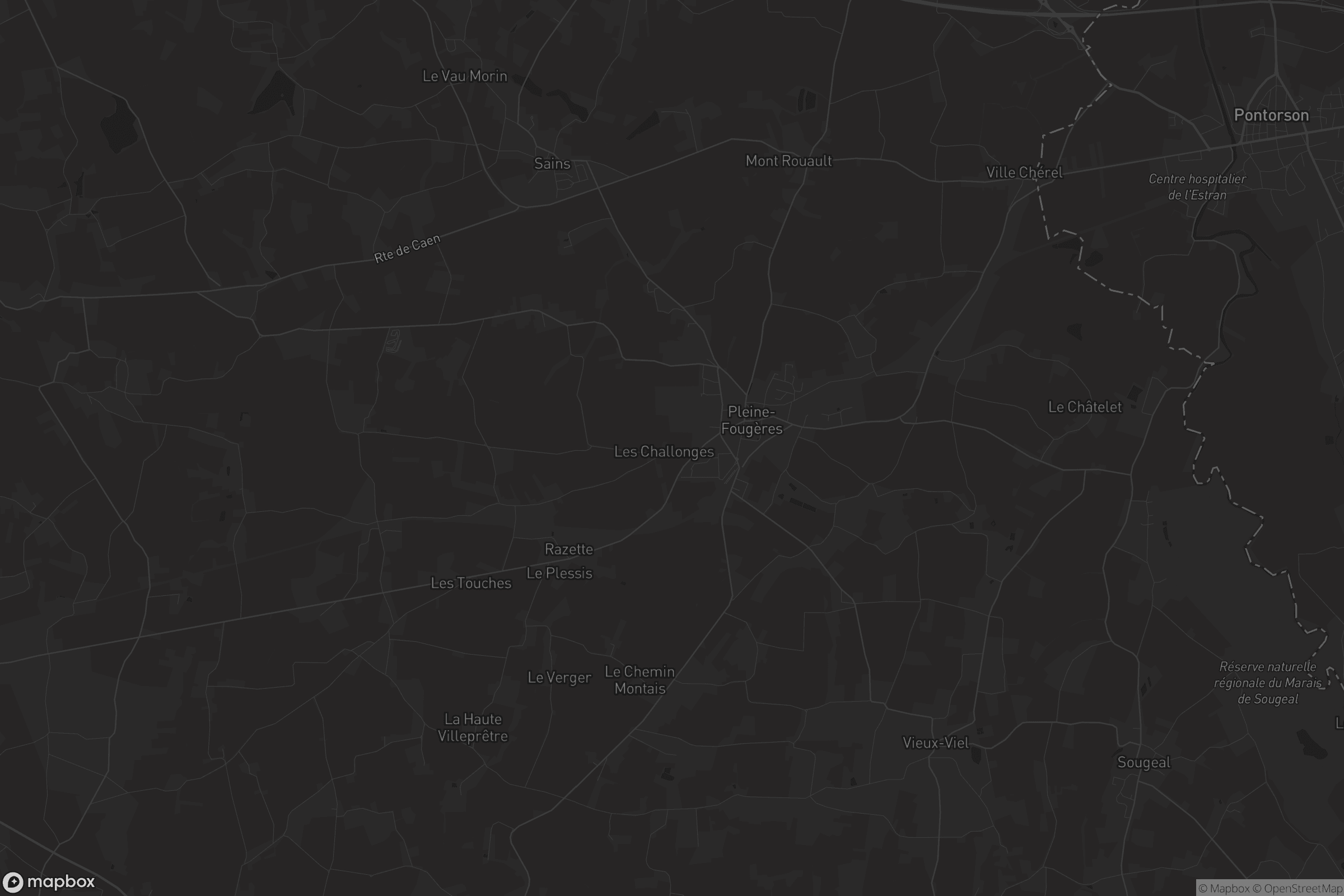 Carte de Pleine-Fougères