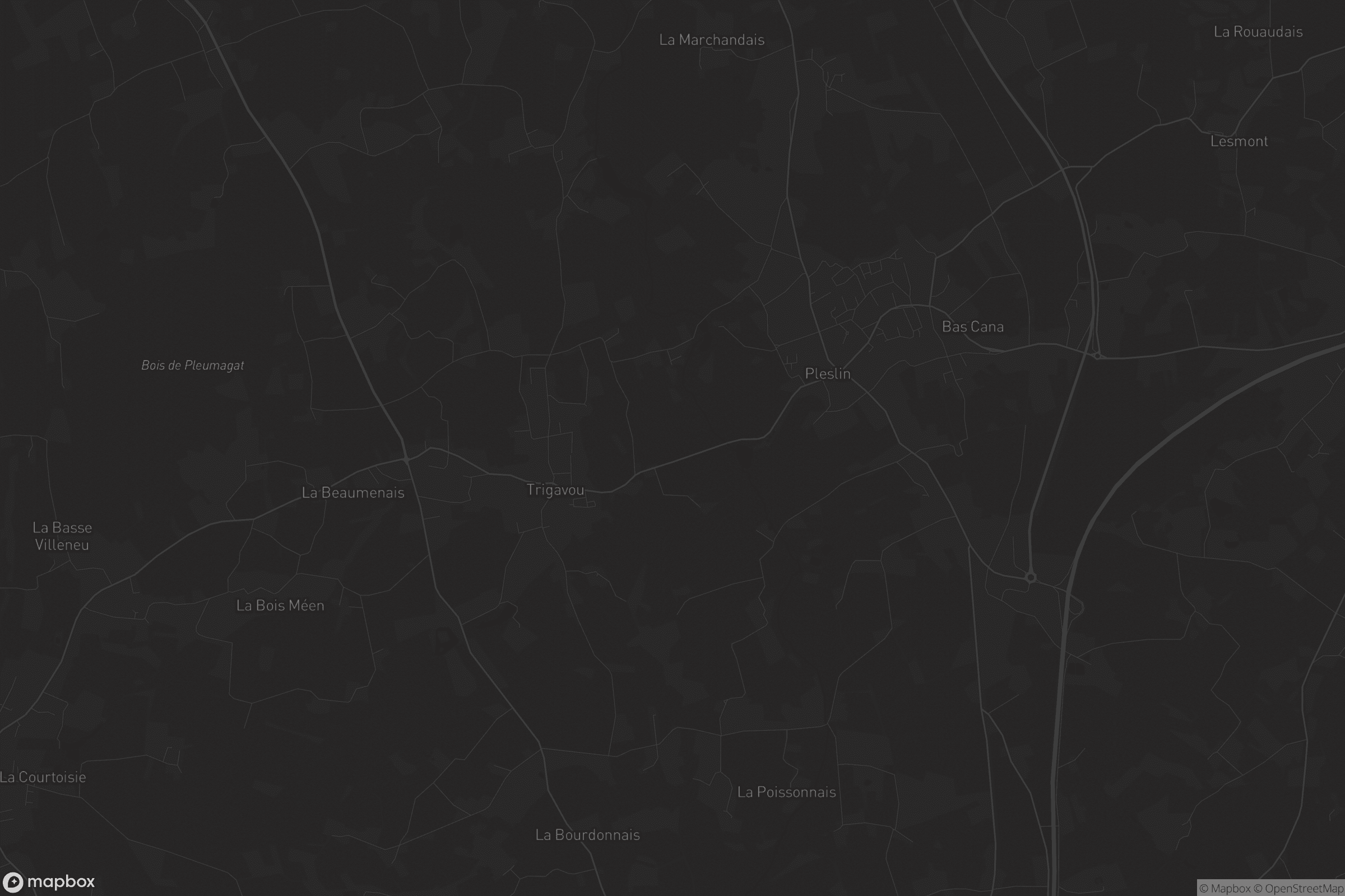 Carte de Pleslin-Trigavou