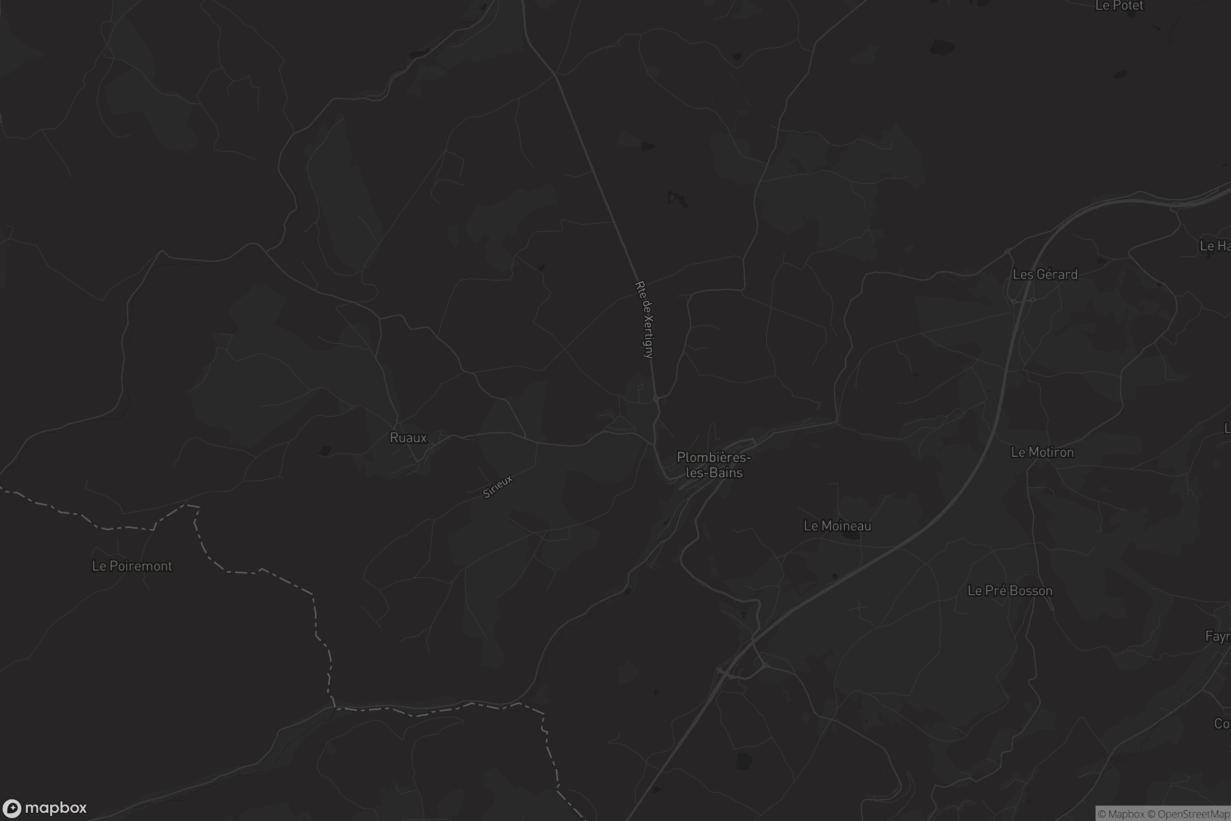 Carte de Plombières-les-Bains