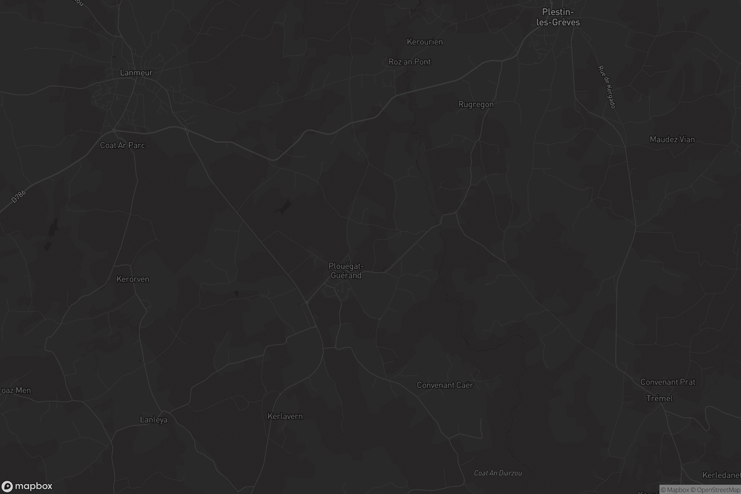 Carte de Plouégat-Guérand