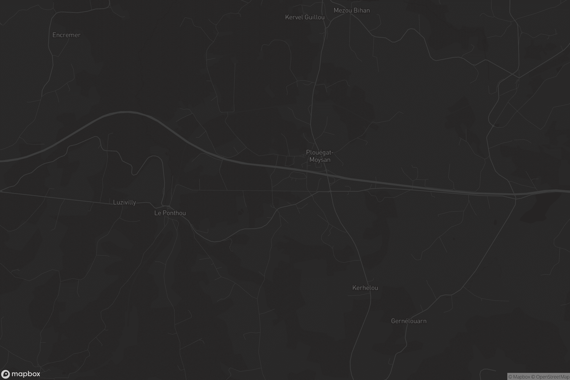 Carte de Plouégat-Moysan
