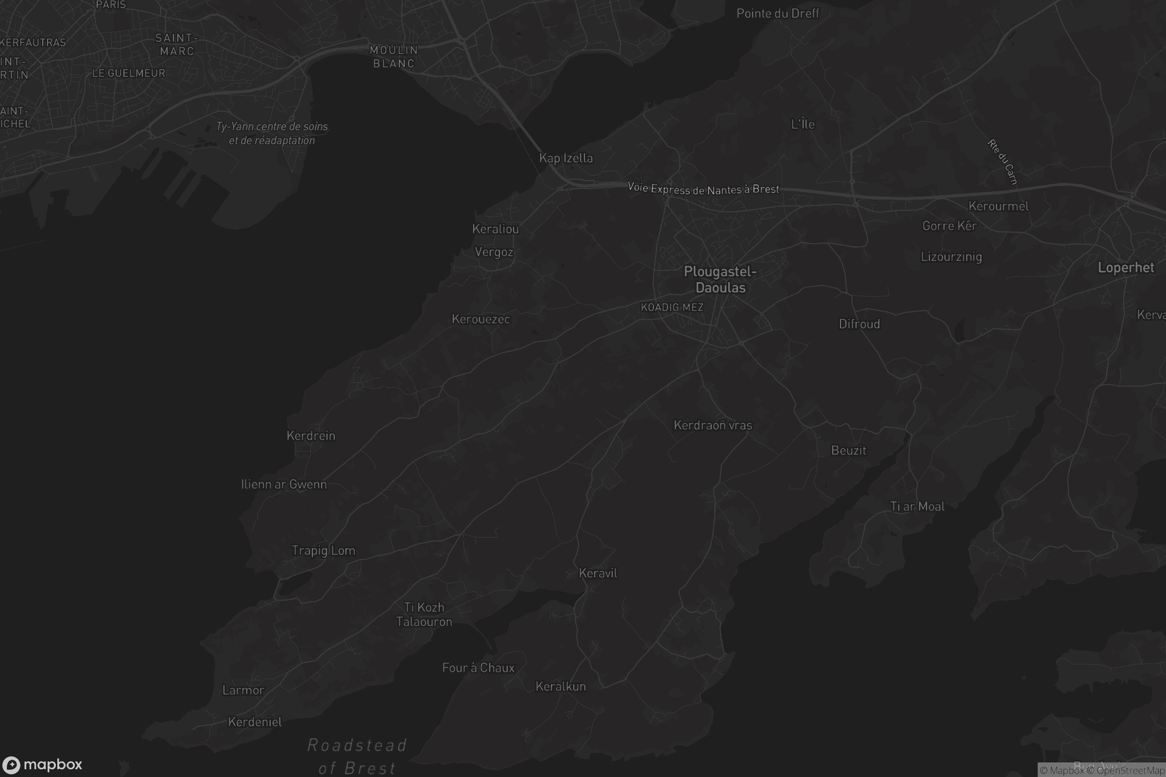 Carte de Plougastel-Daoulas