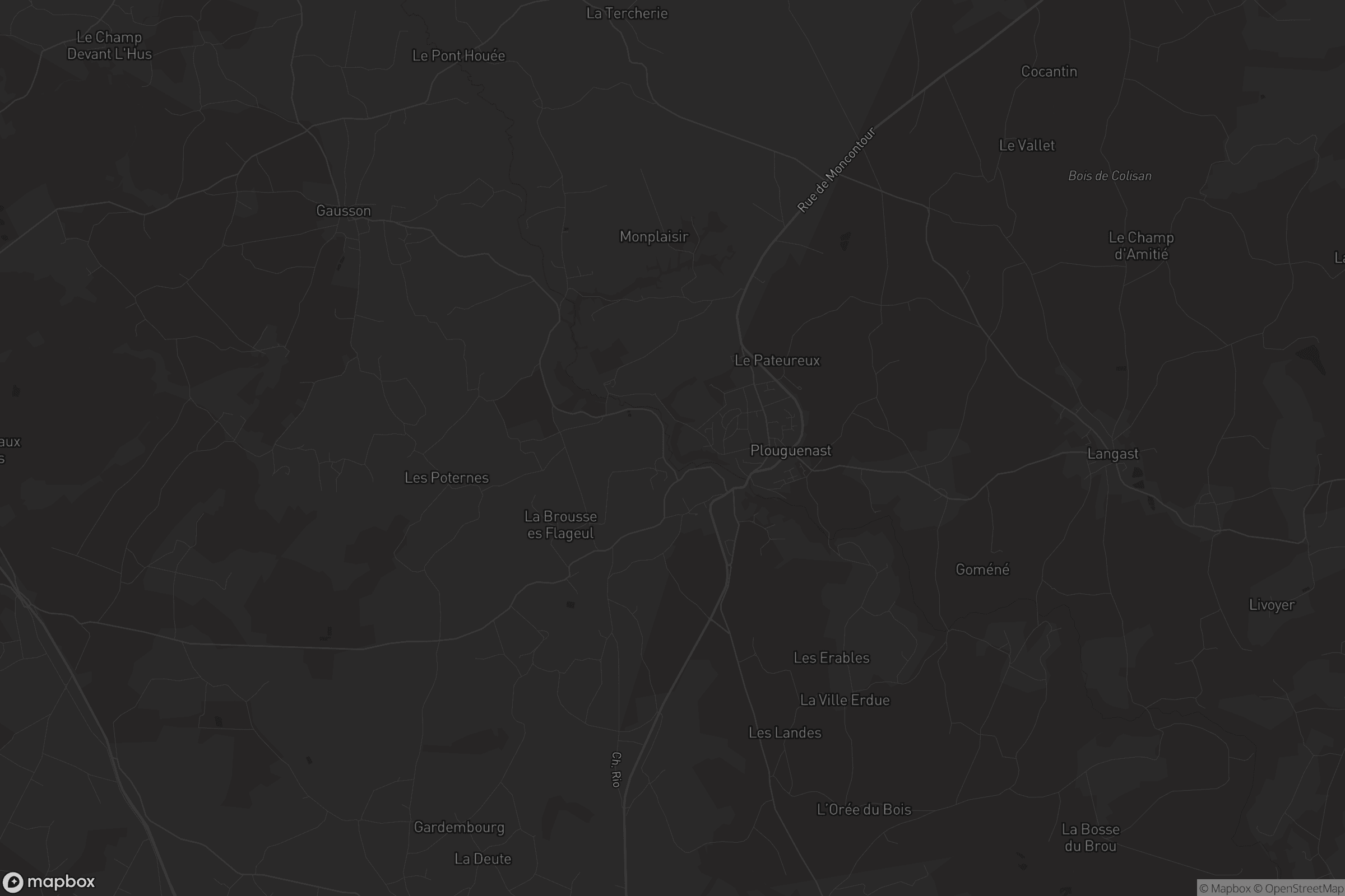 Carte de Plouguenast