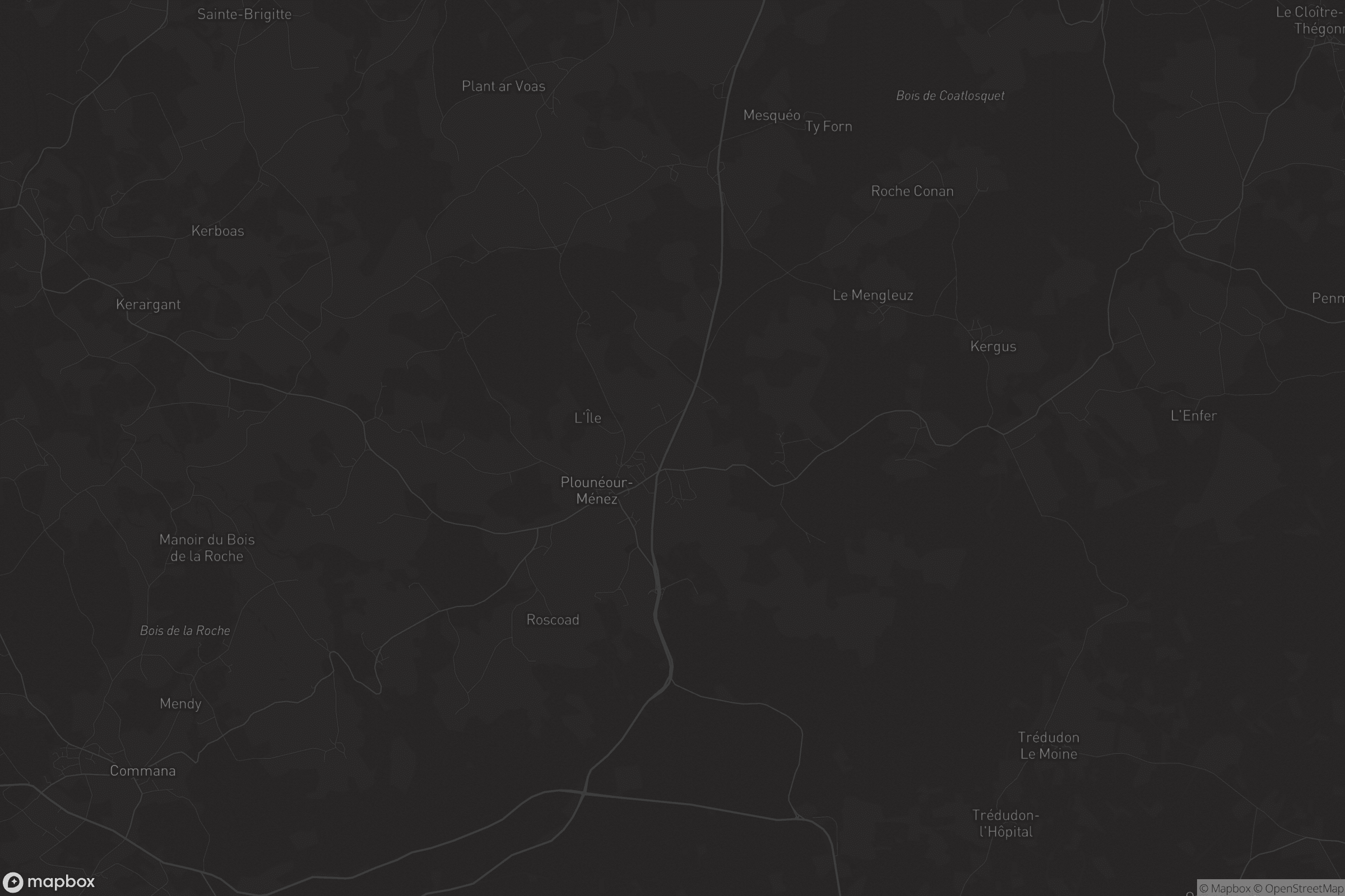 Carte de Plounéour-Ménez