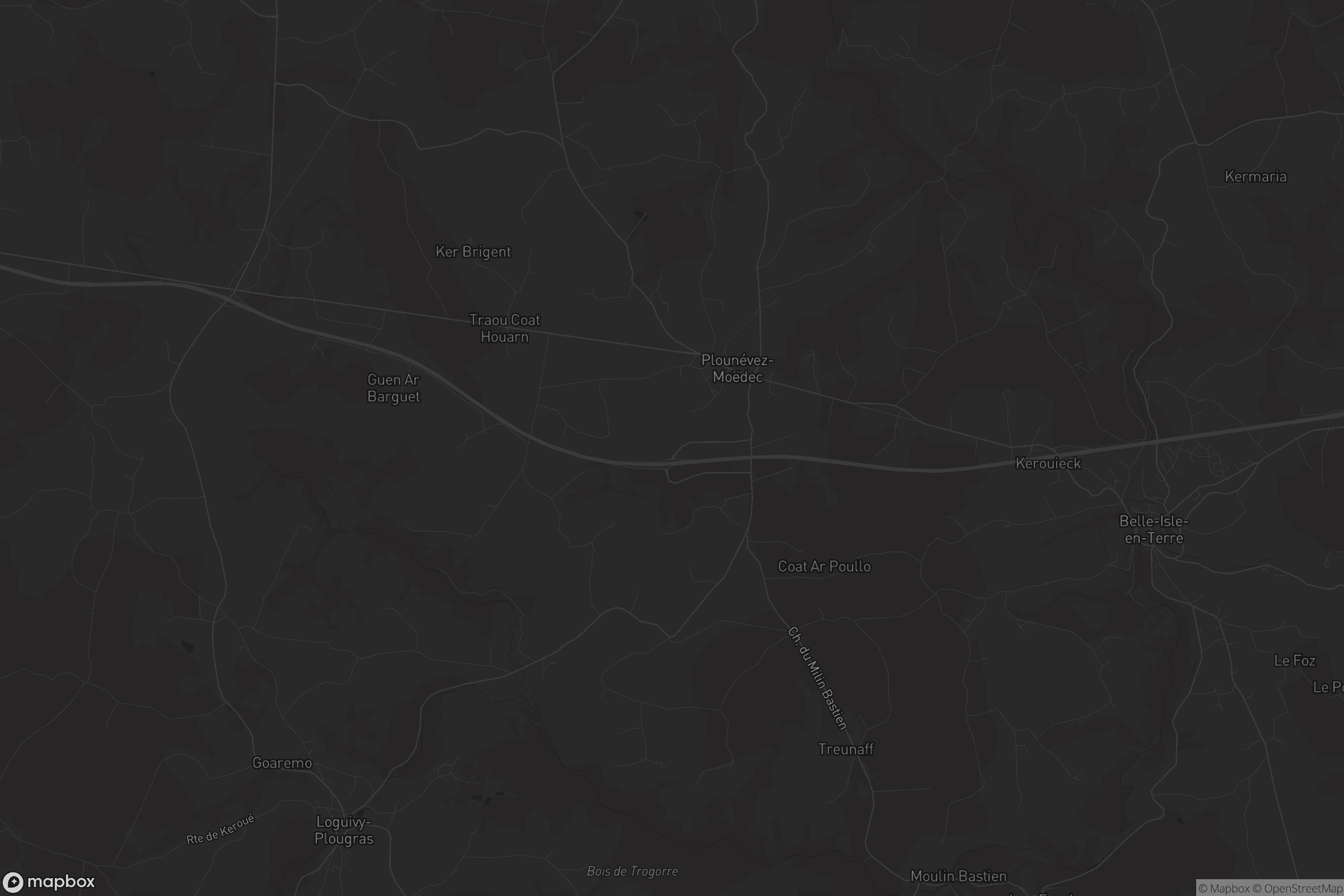 Carte de Plounévez-Moëdec