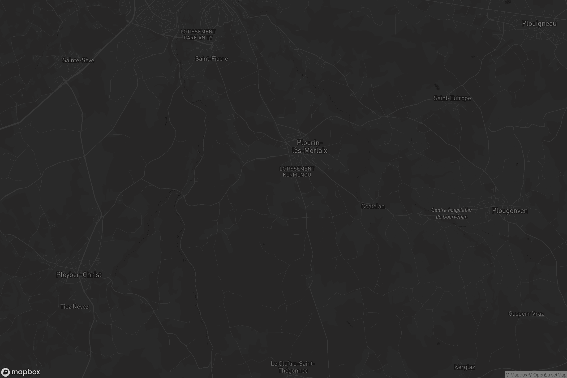 Carte de Plourin-lès-Morlaix