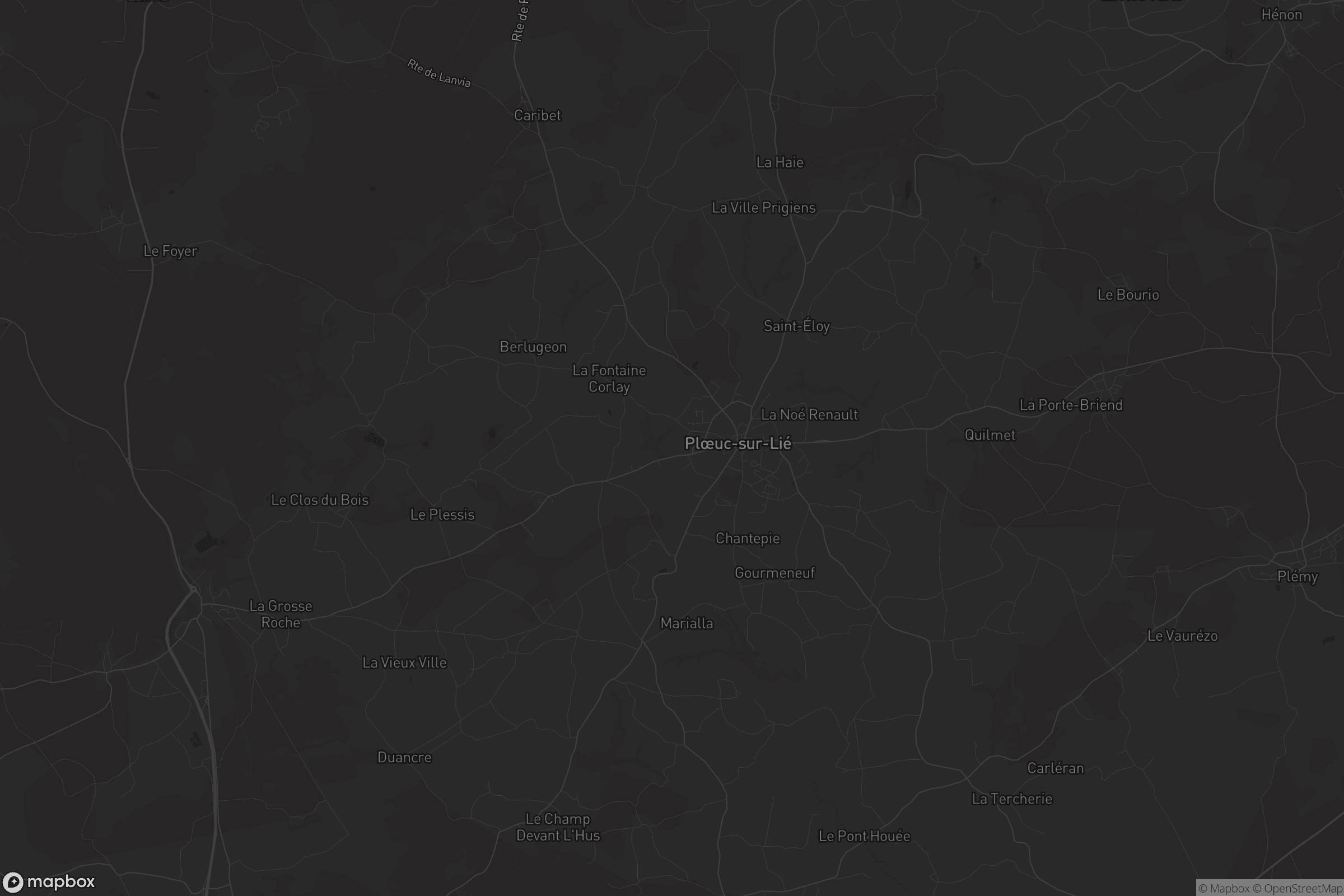 Carte de Plœuc-sur-Lié