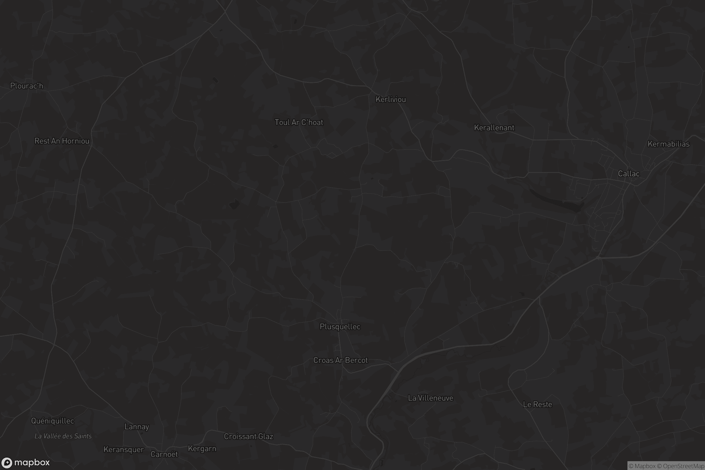 Carte de Plusquellec