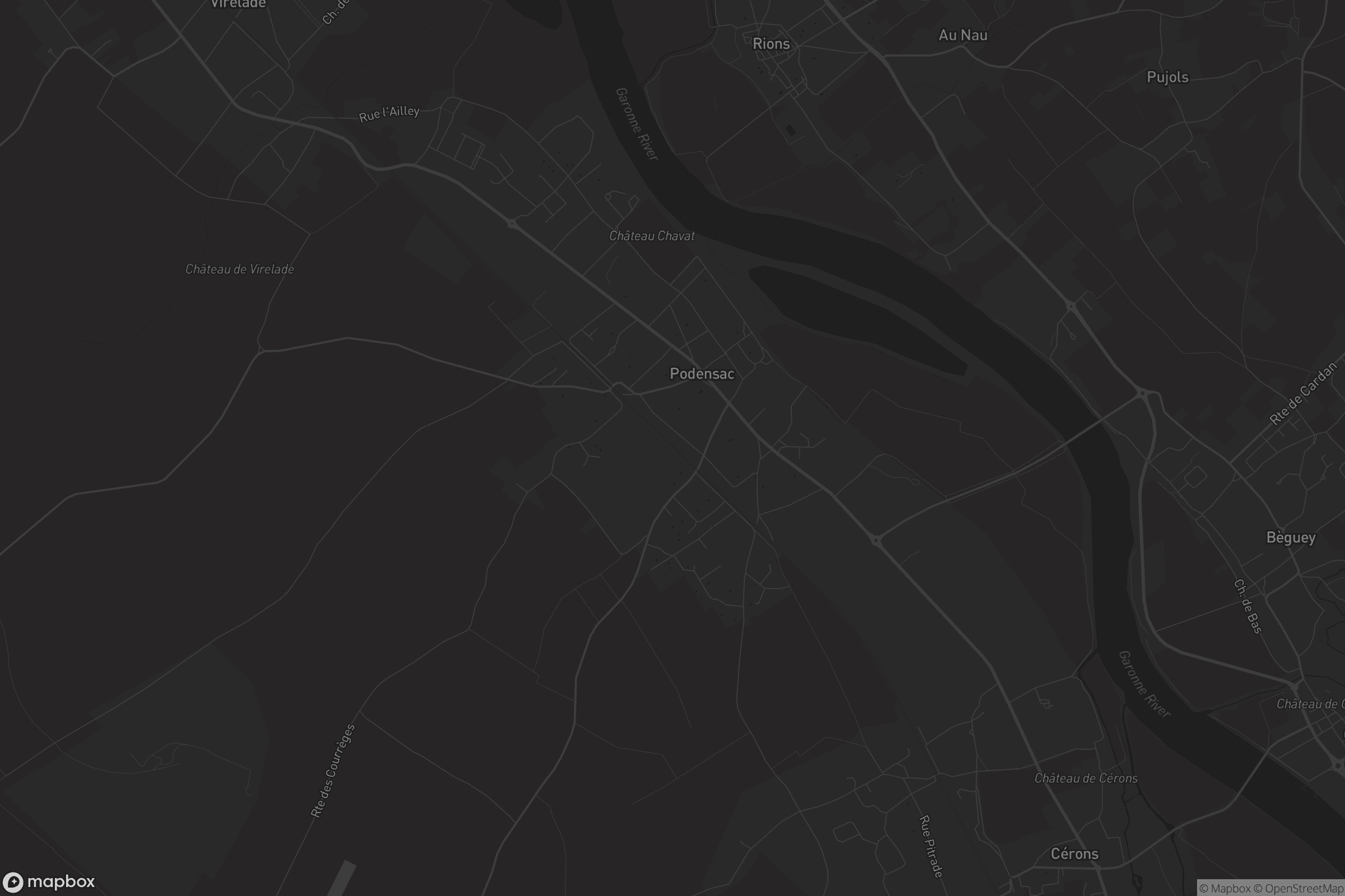 Carte de Podensac