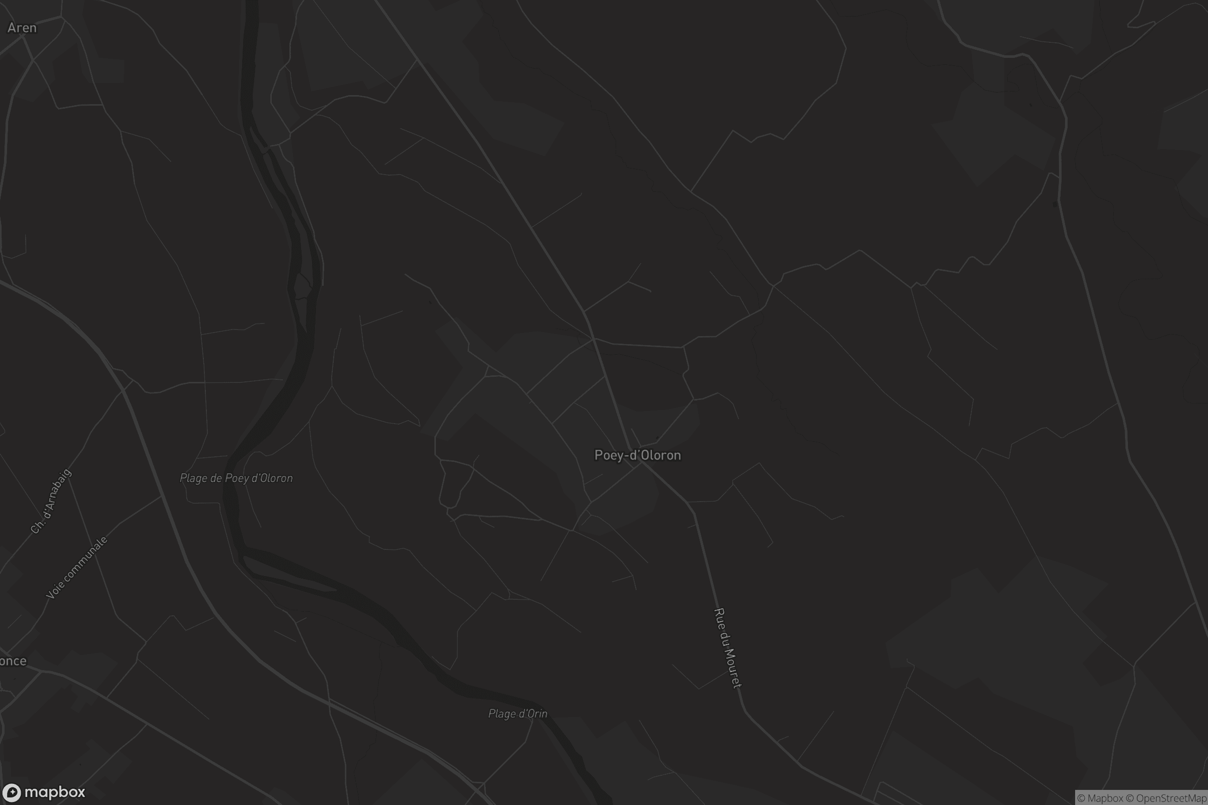 Carte de Poey-d'Oloron