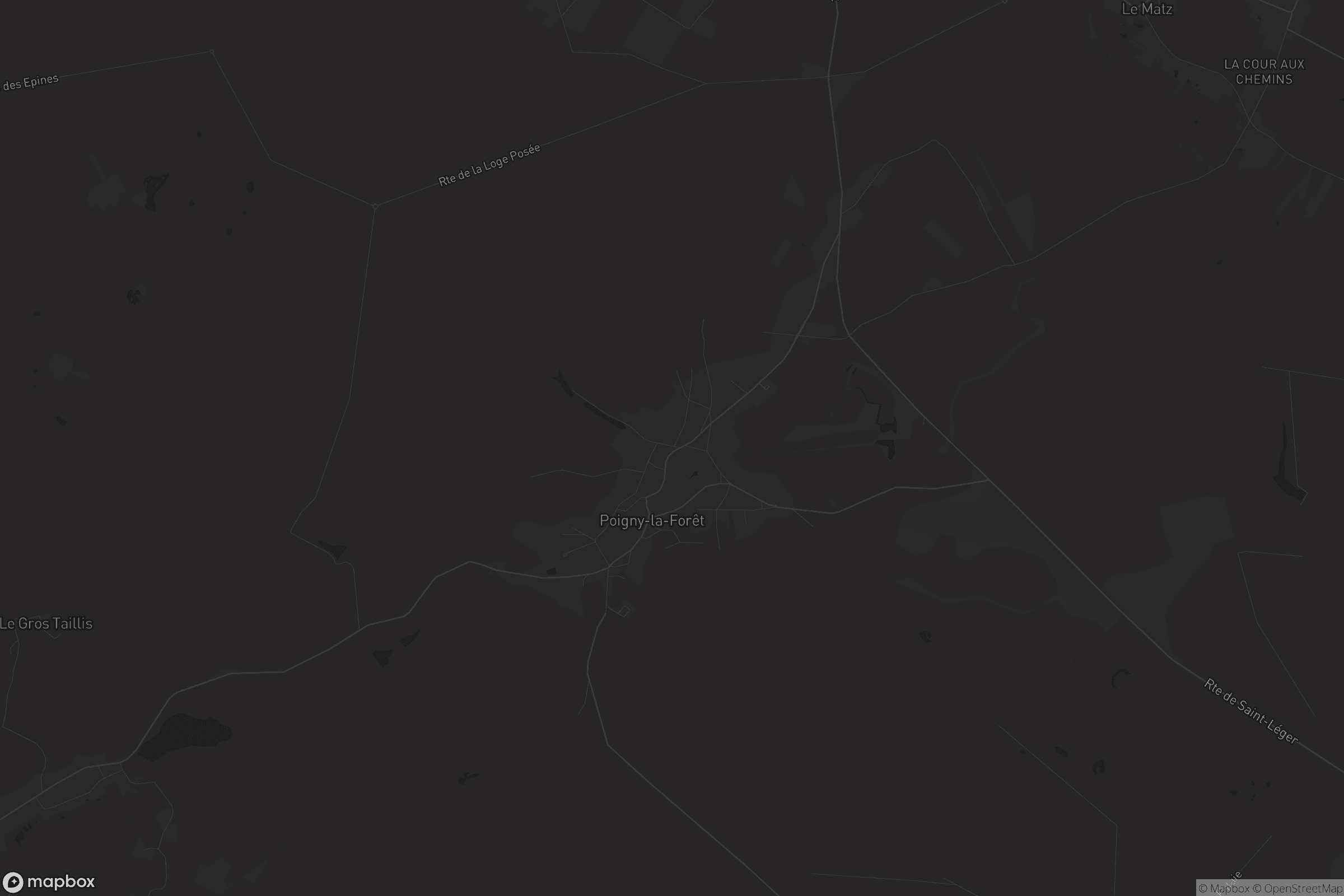 Carte de Poigny-la-Forêt
