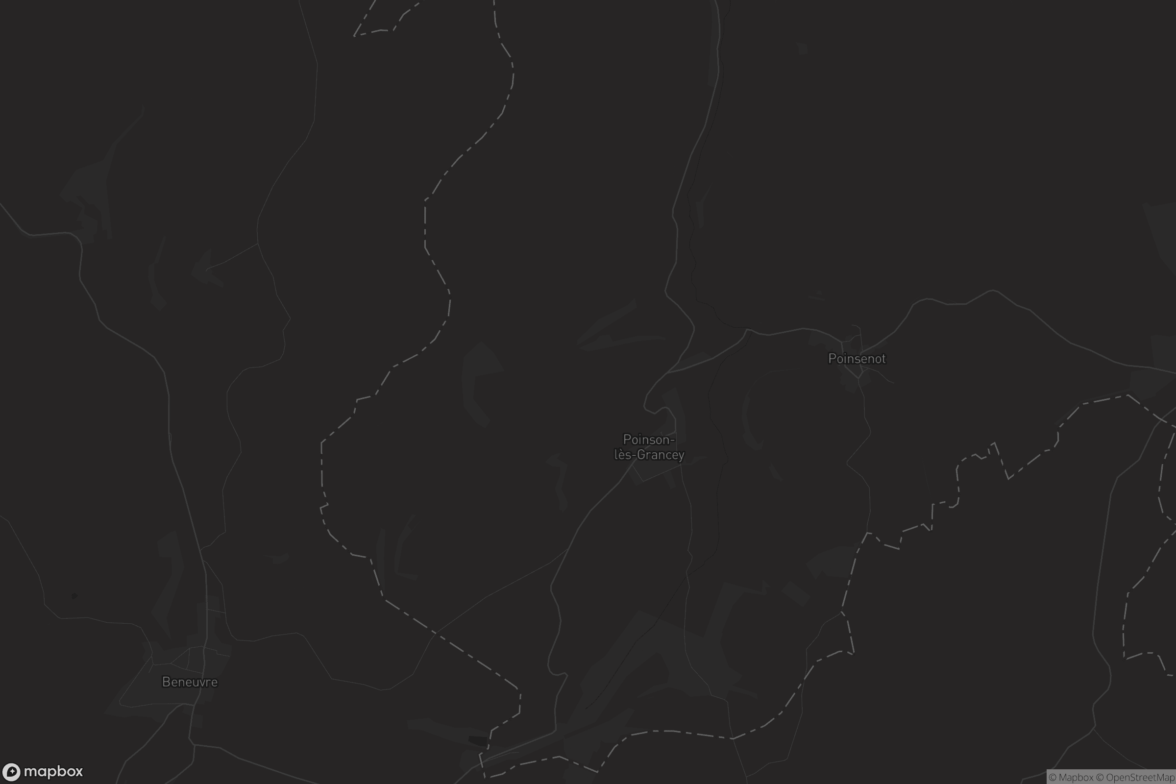 Carte de Poinson-lès-Grancey
