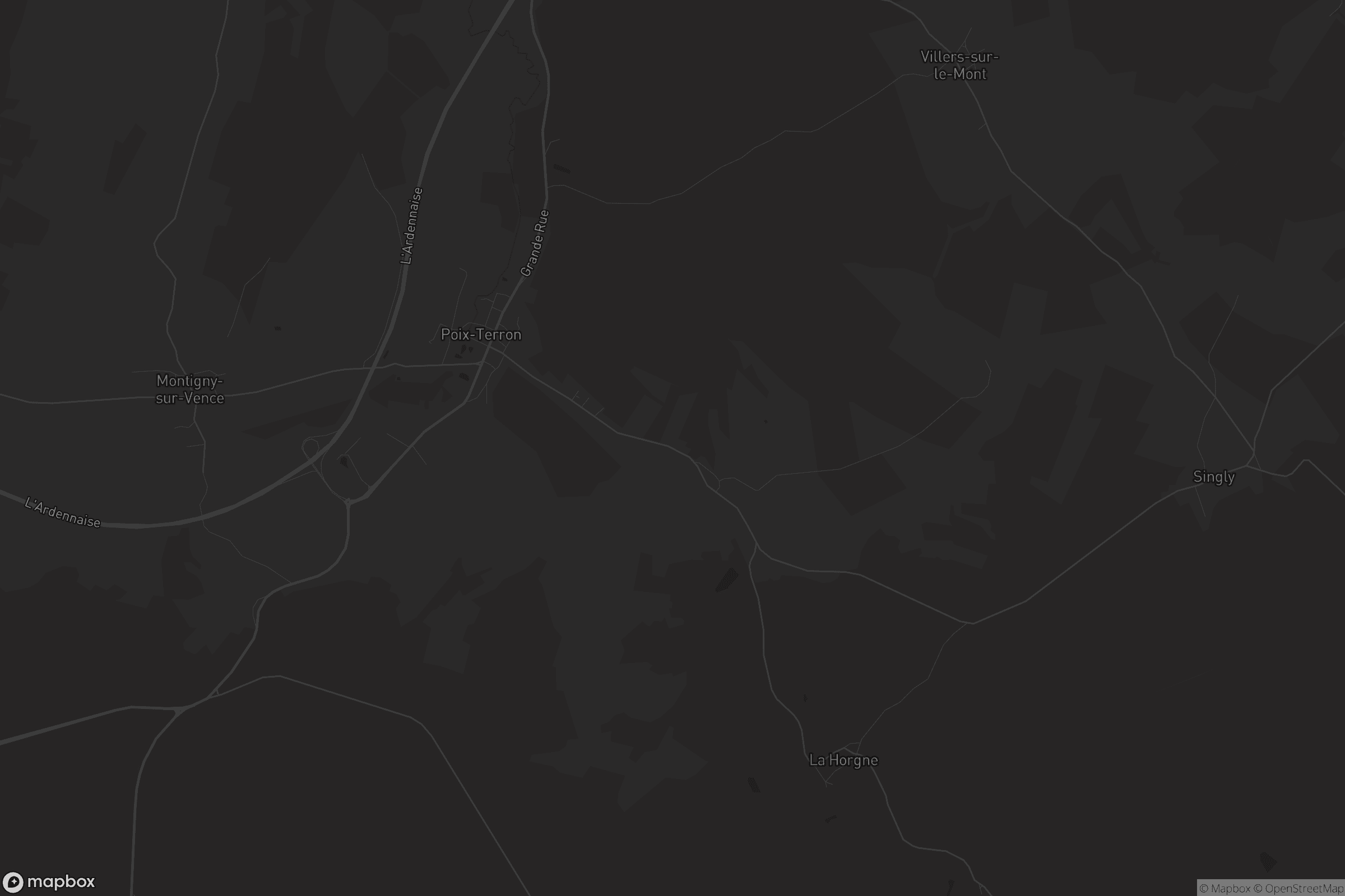 Carte de Poix-Terron