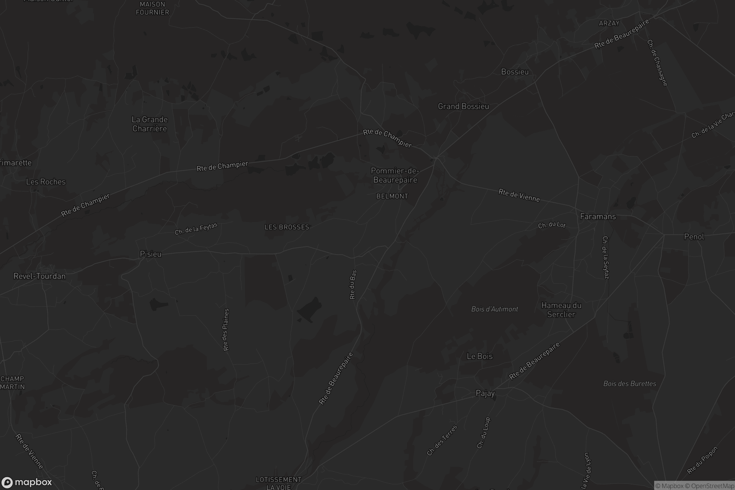 Carte de Pommier-de-Beaurepaire