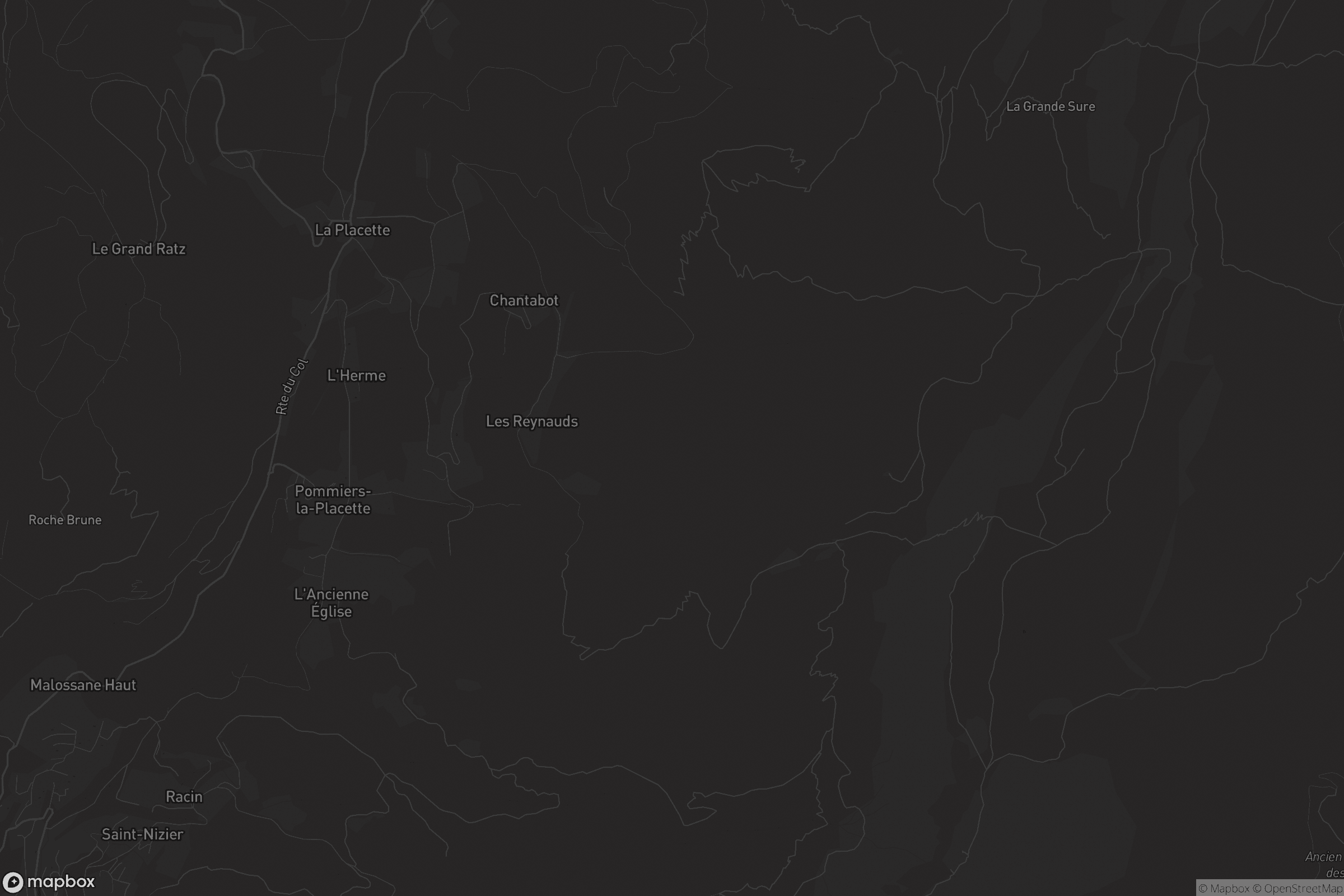 Carte de Pommiers-la-Placette