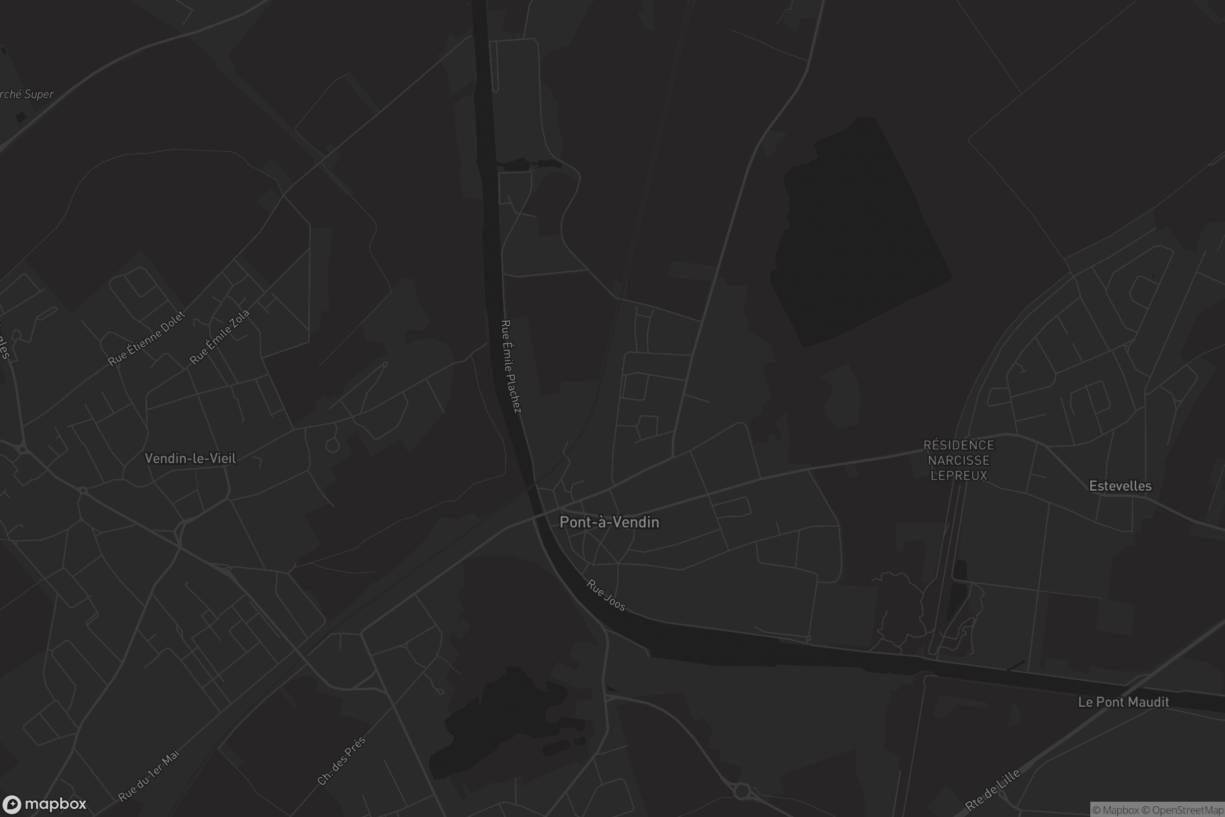 Carte de Pont-à-Vendin