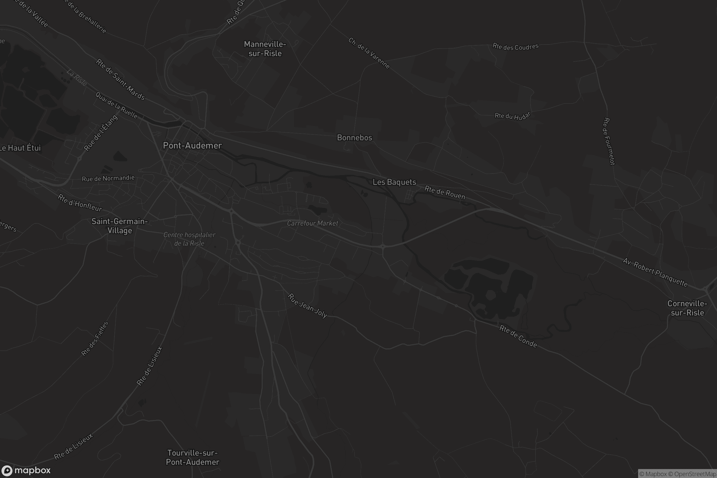 Carte de Pont-Audemer