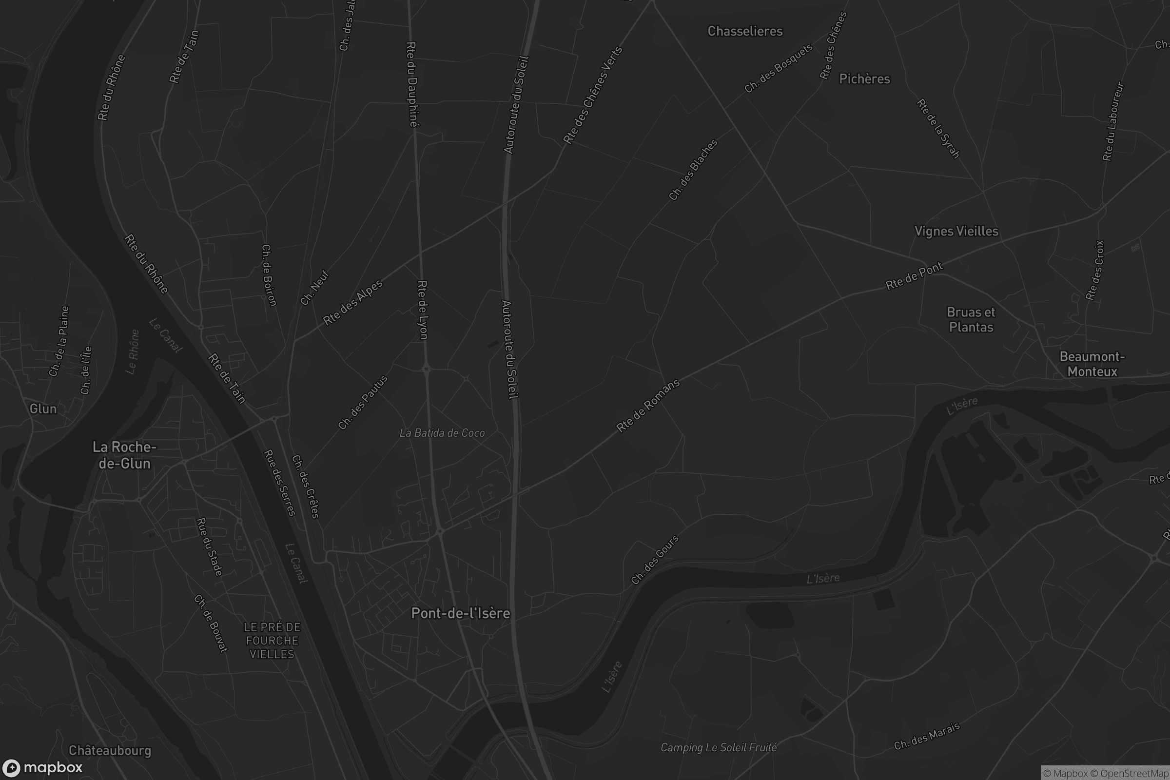 Carte de Pont-de-l'Isère