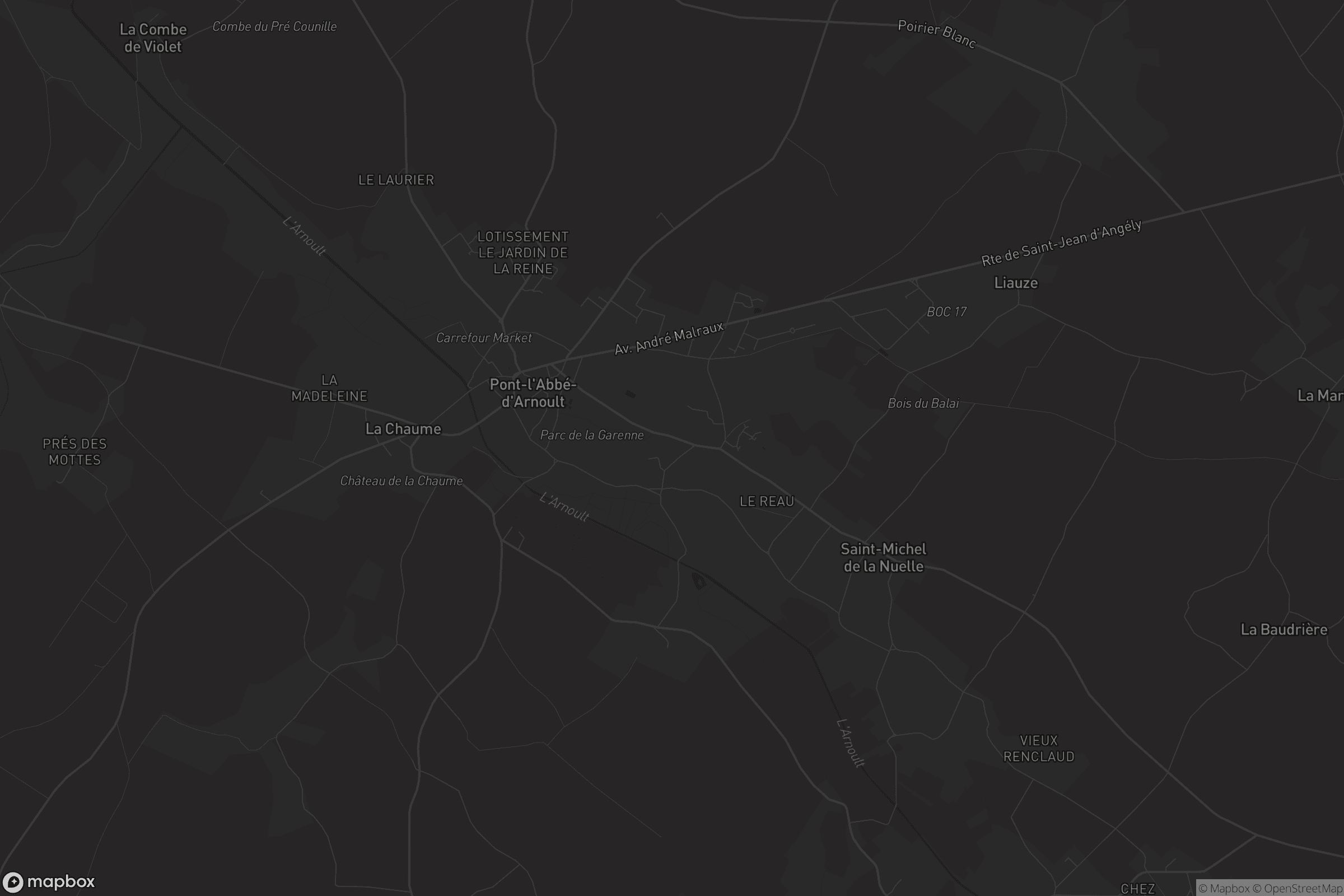 Carte de Pont-l'Abbé-d'Arnoult