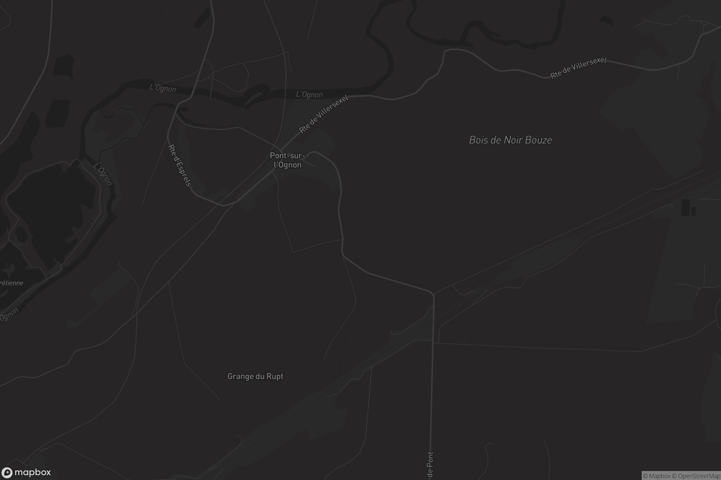 Carte de Pont-sur-l'Ognon