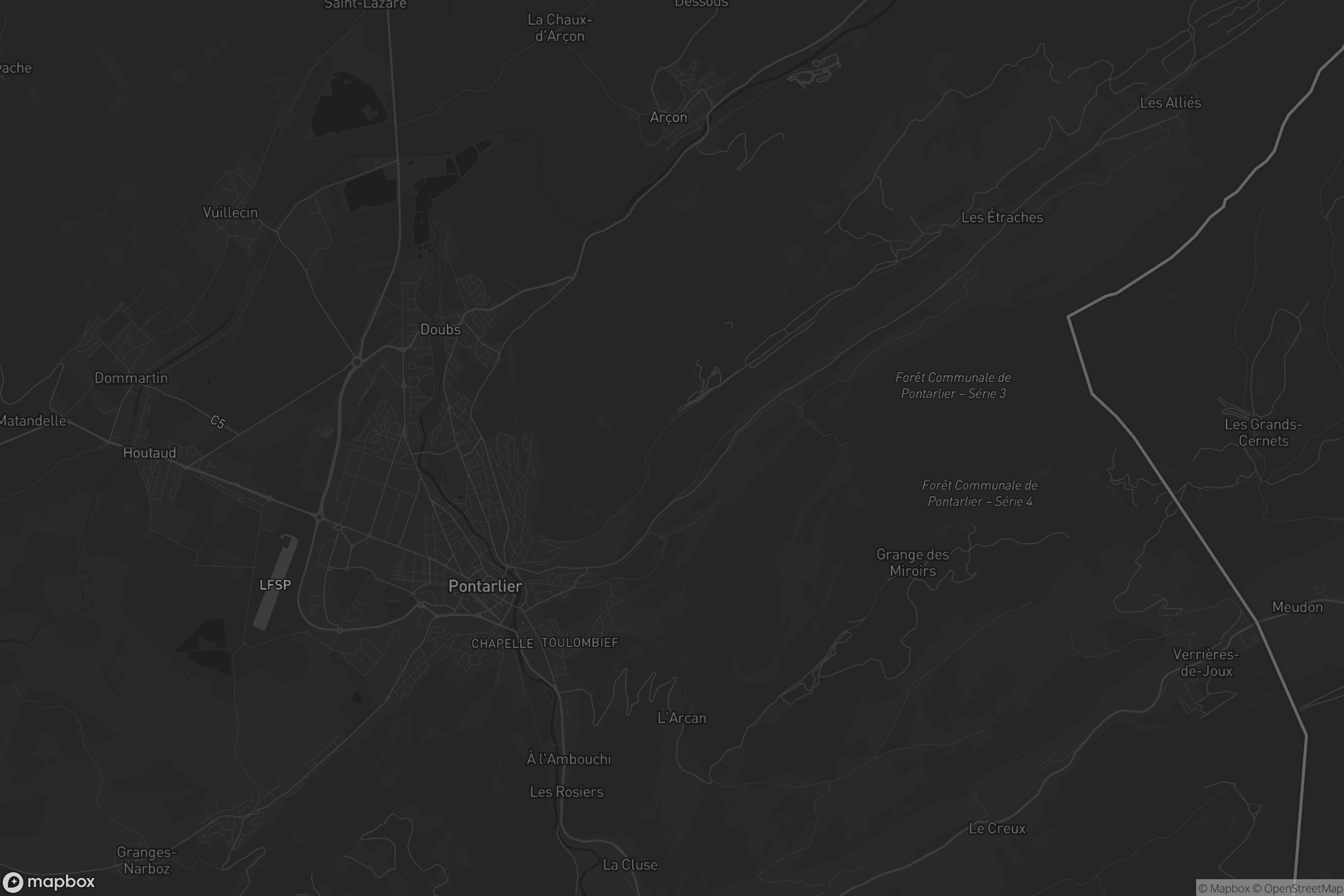 Carte de Pontarlier