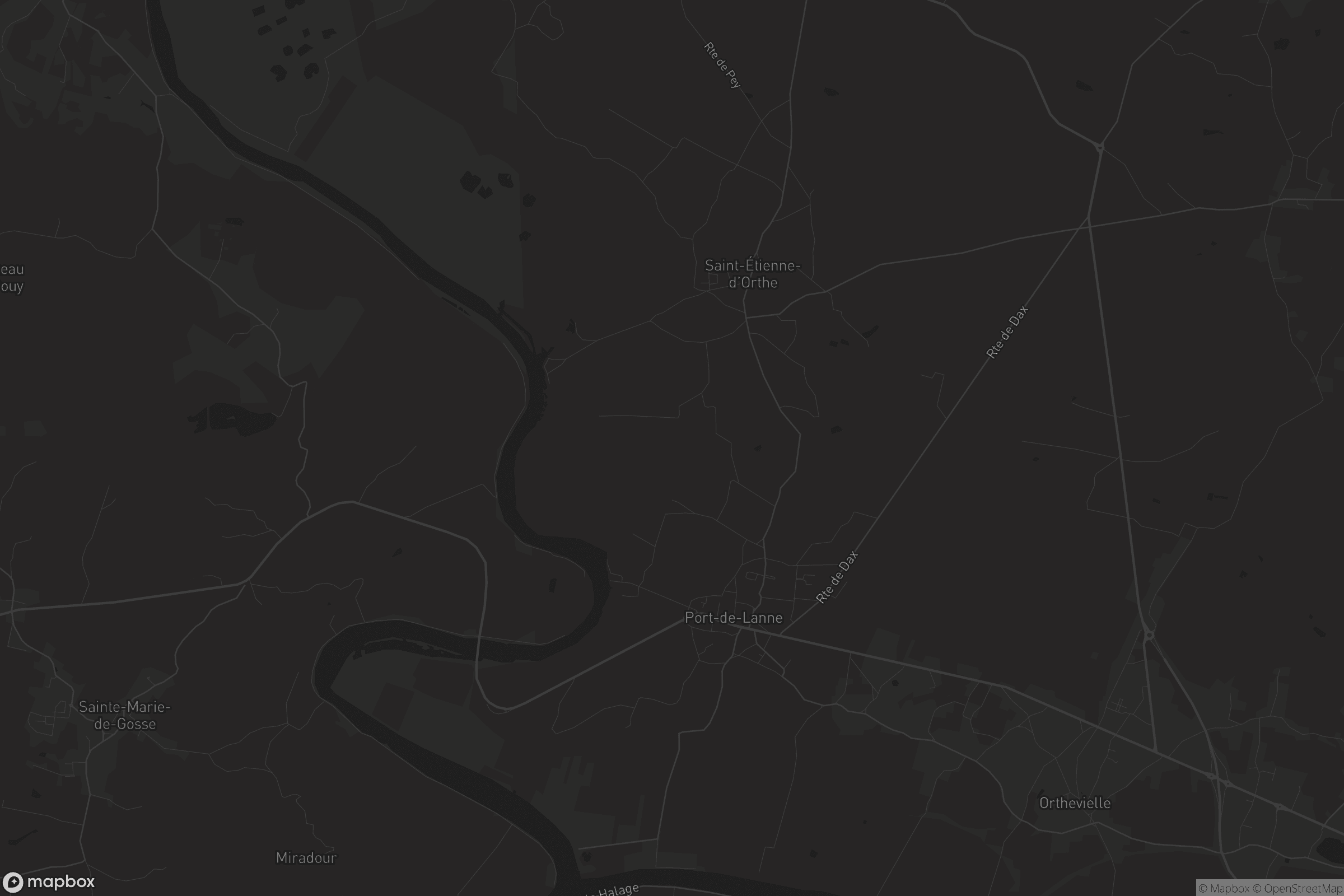 Carte de Port-de-Lanne