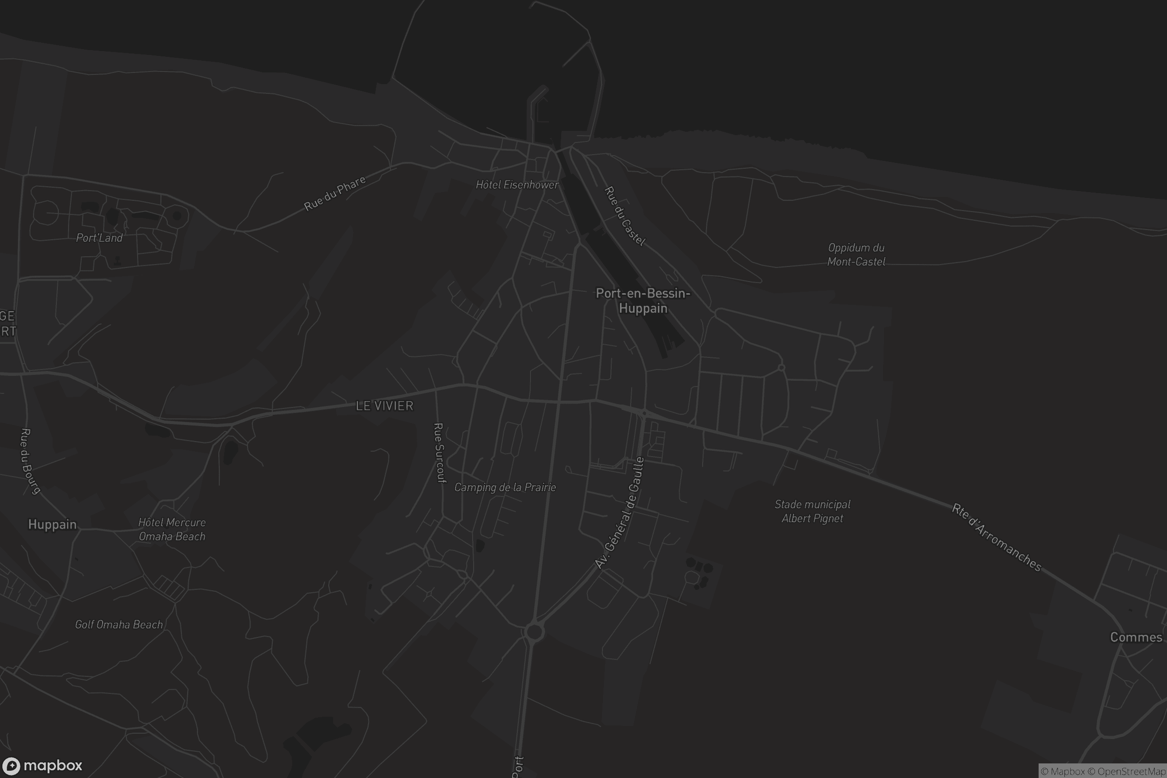 Carte de Port-en-Bessin