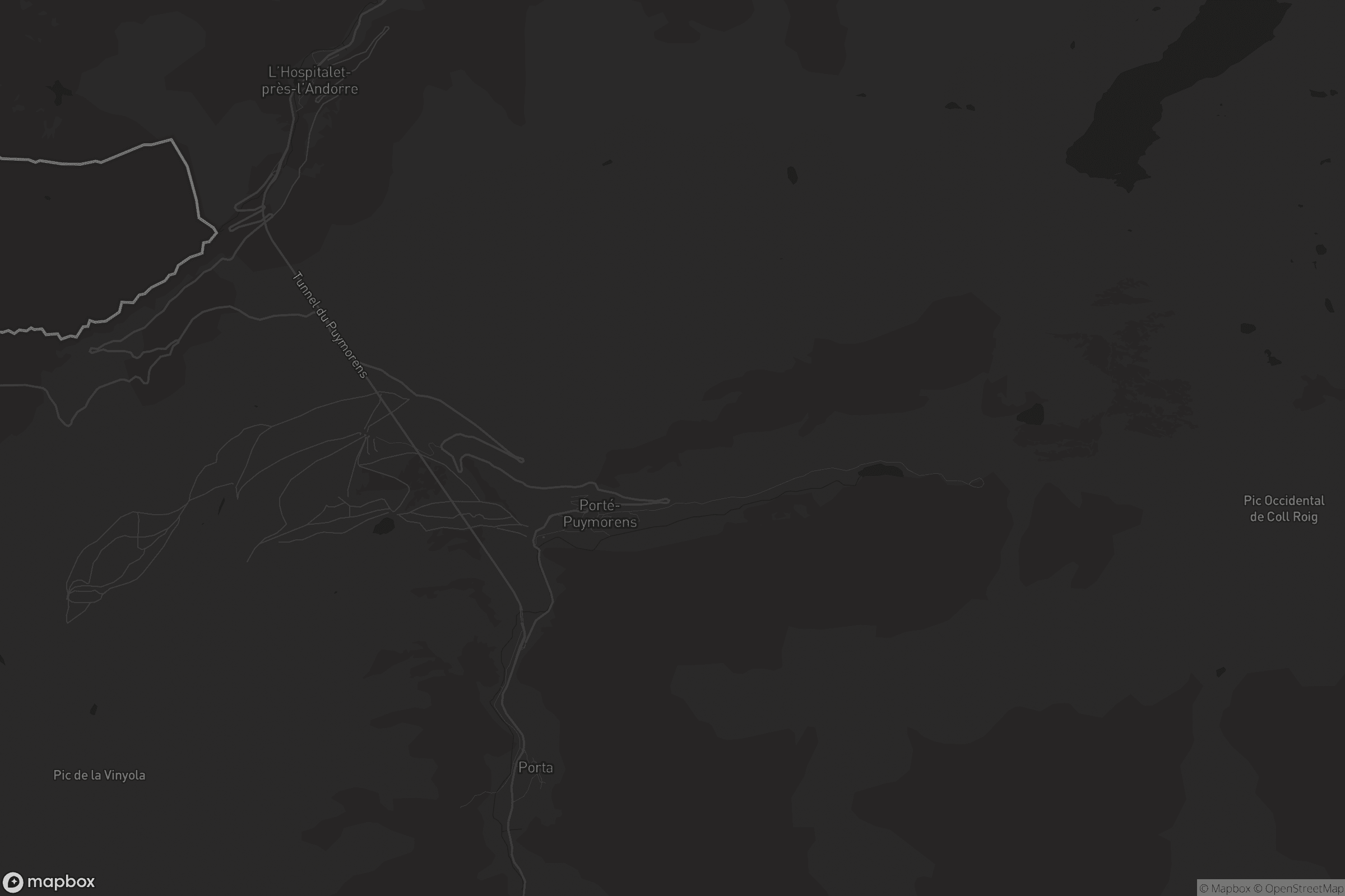 Carte de Porté-Puymorens