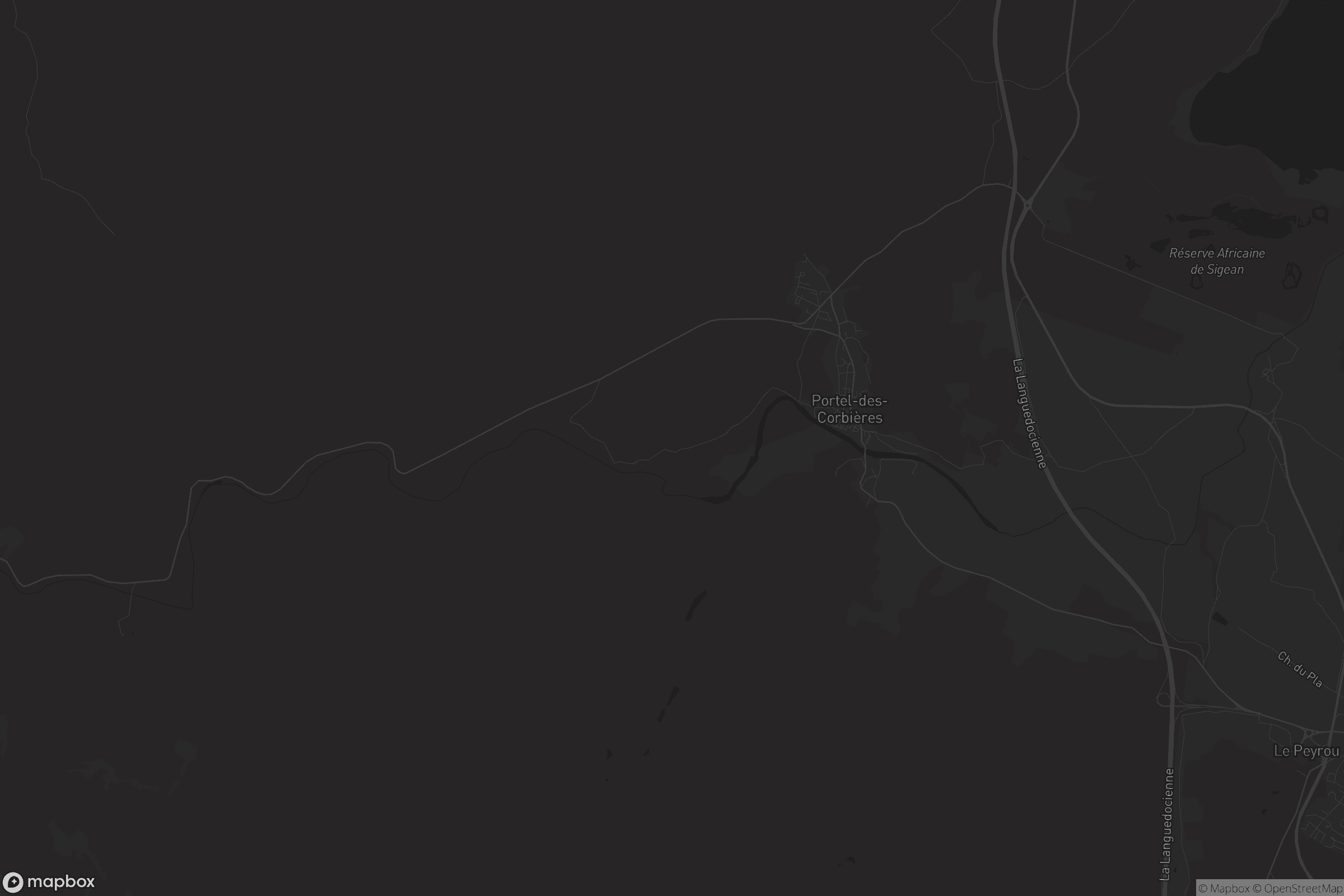 Carte de Portel-des-Corbières