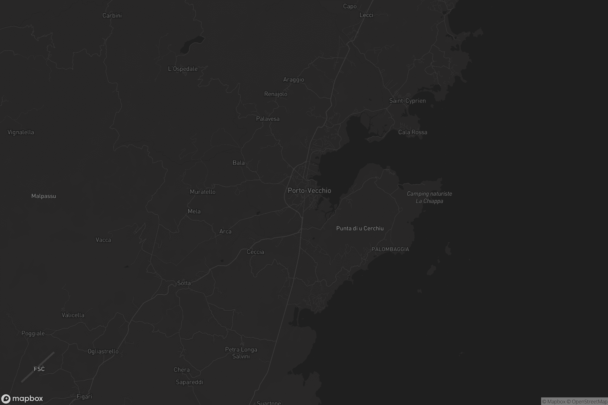 Carte de Porto-Vecchio