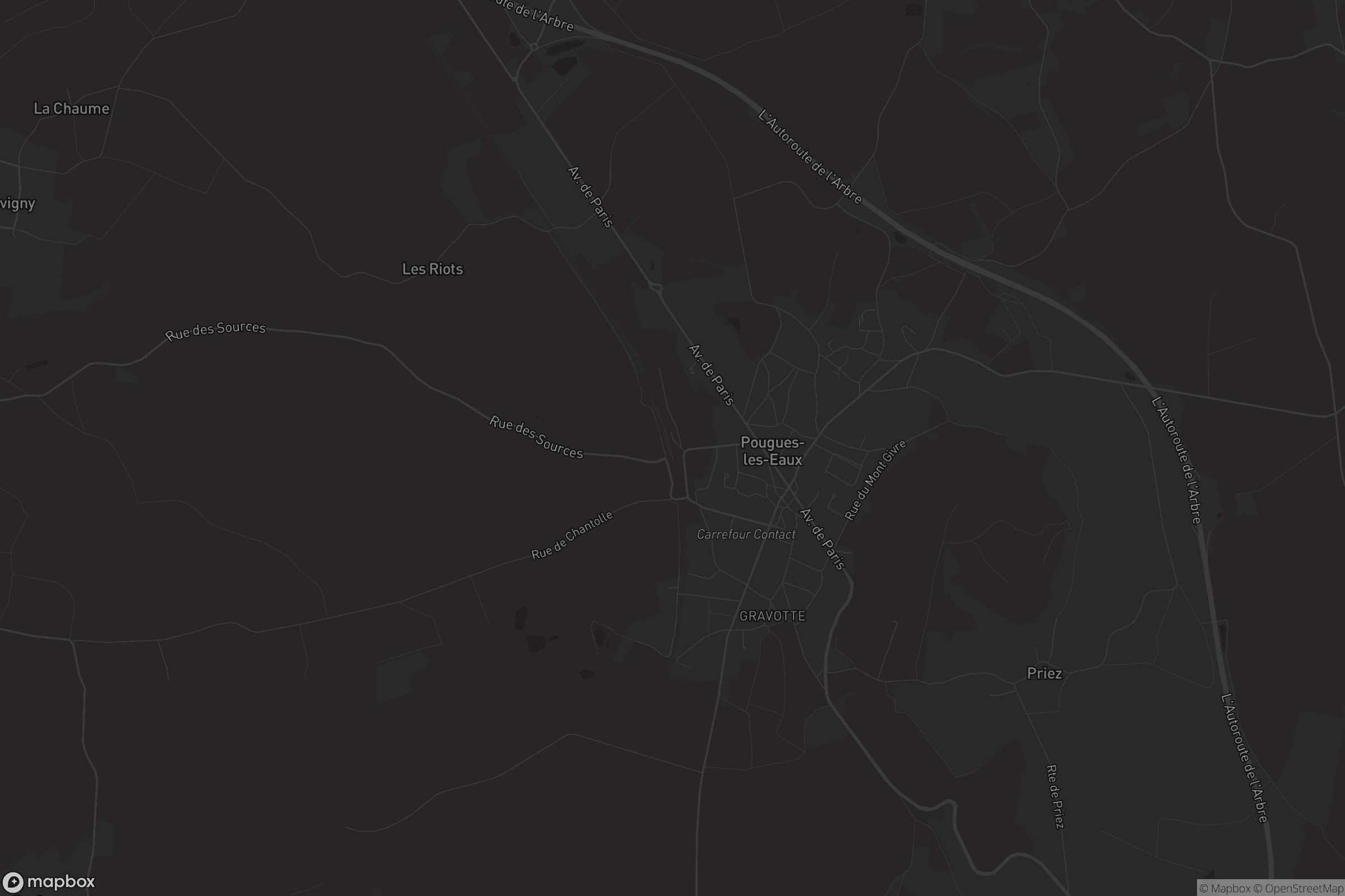 Carte de Pougues-les-Eaux