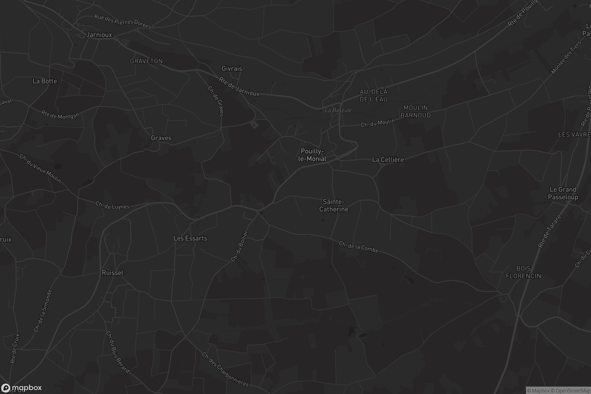 Carte de Pouilly-le-Monial