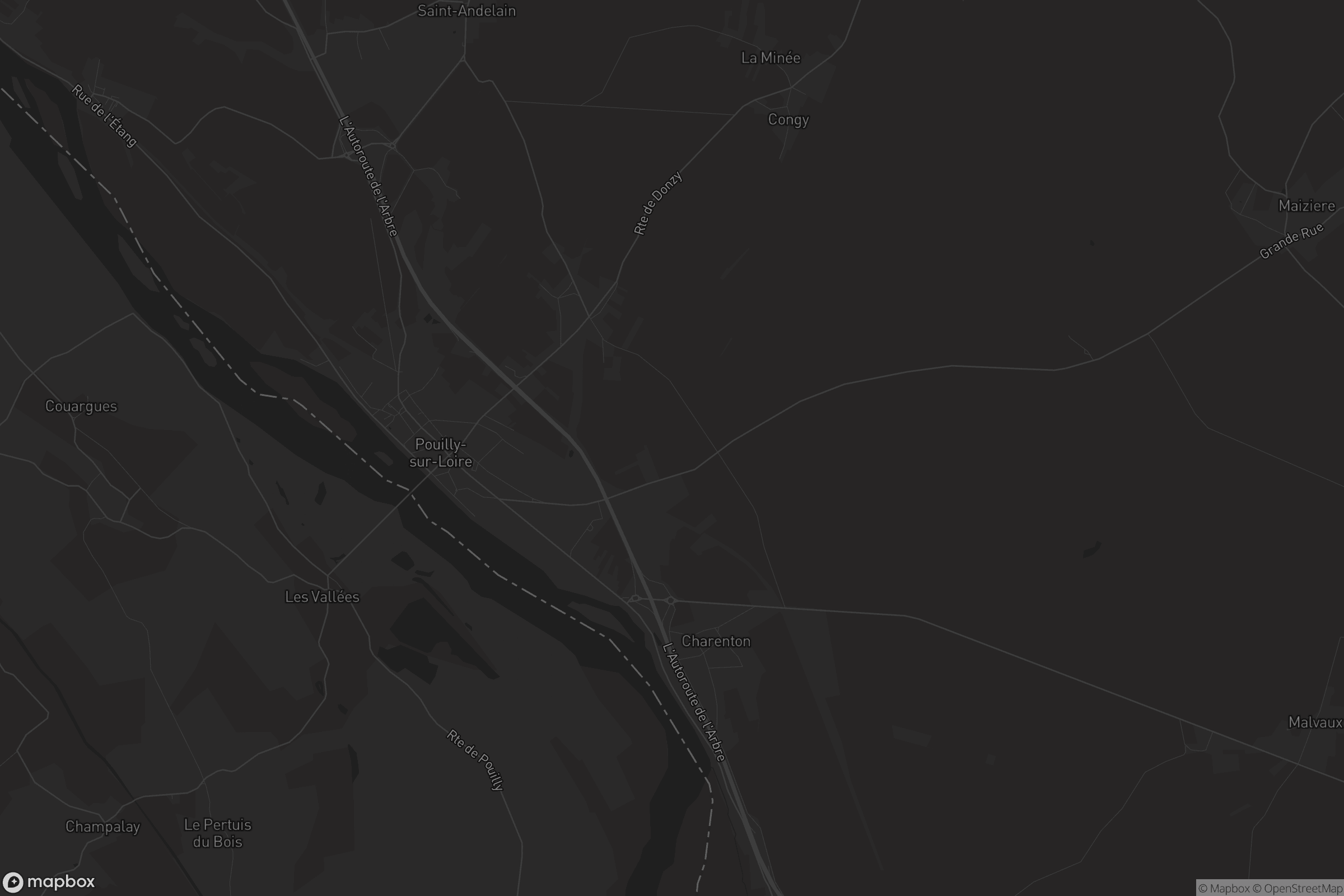 Carte de Pouilly-sur-Loire