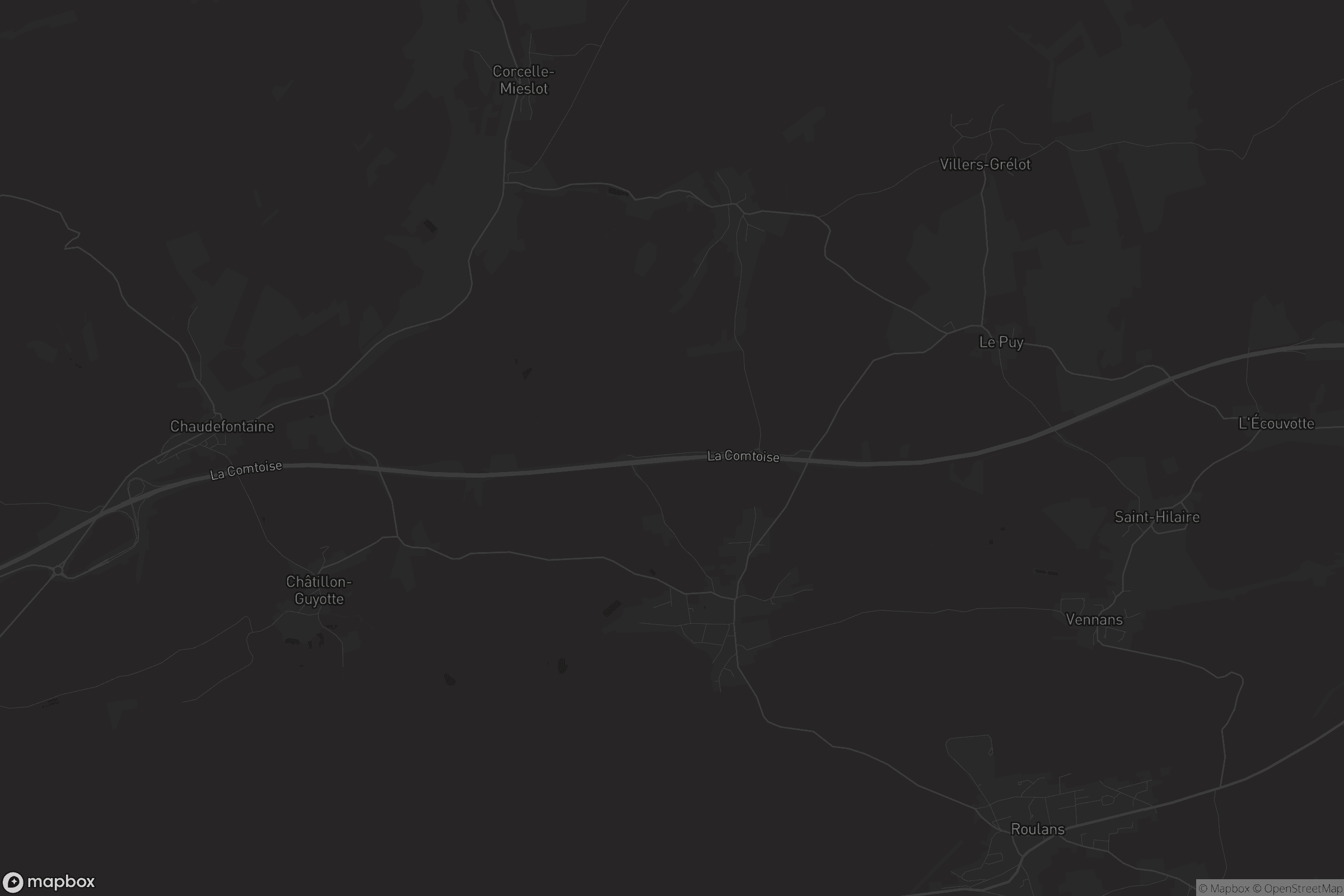 Carte de Pouligney-Lusans