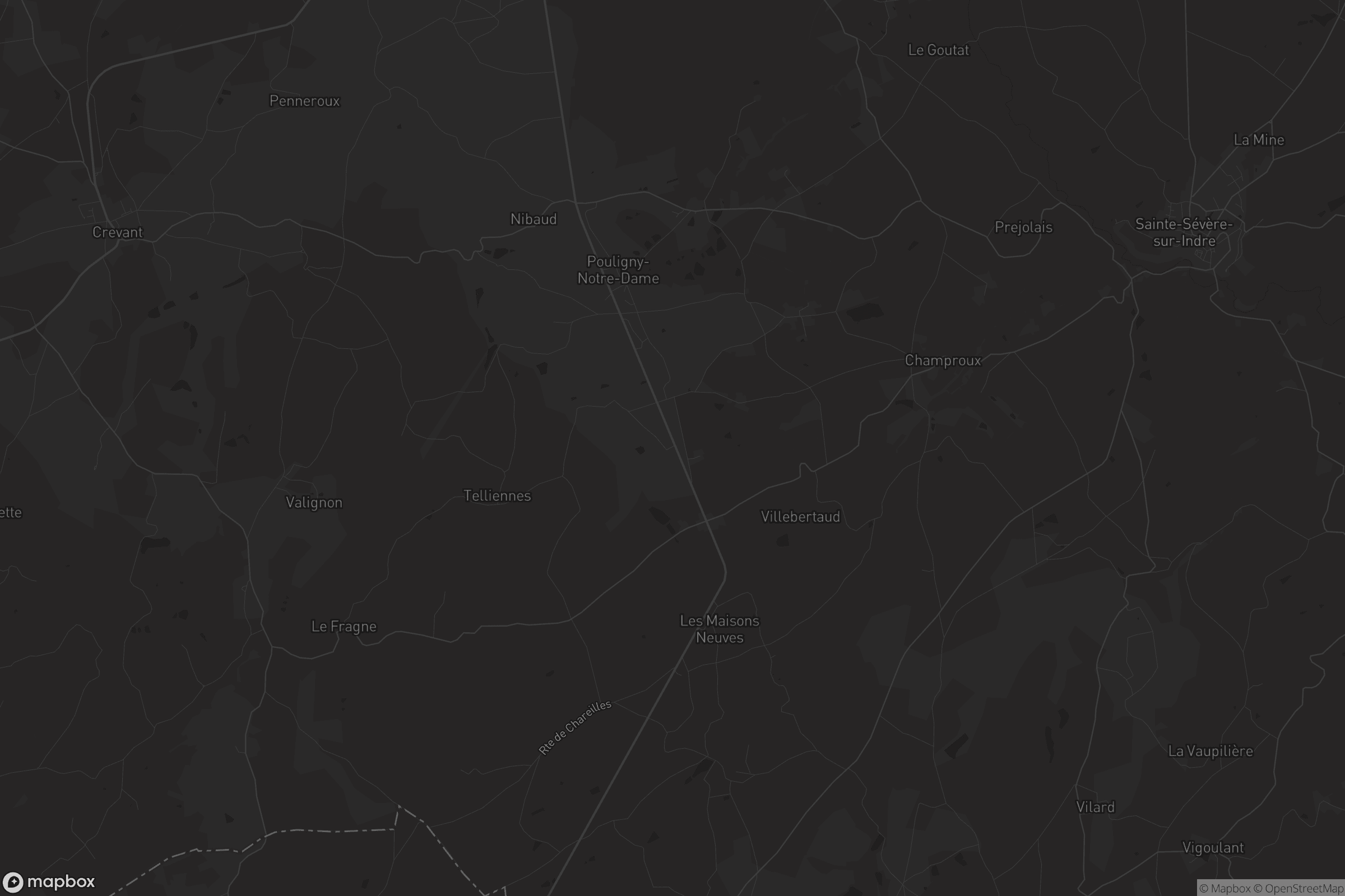 Carte de Pouligny-Notre-Dame