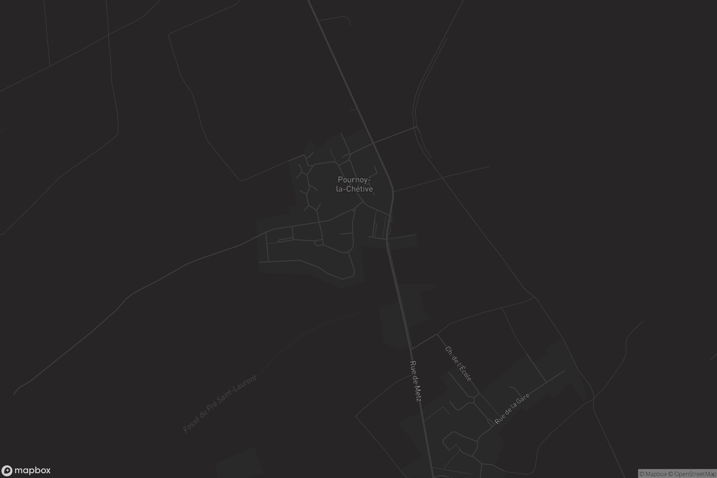 Carte de Pournoy-la-Chétive
