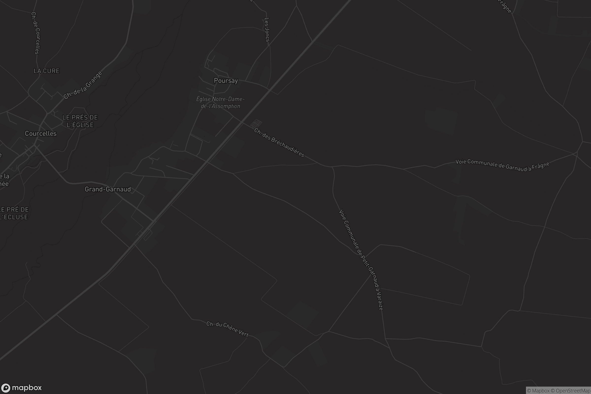 Carte de Poursay-Garnaud
