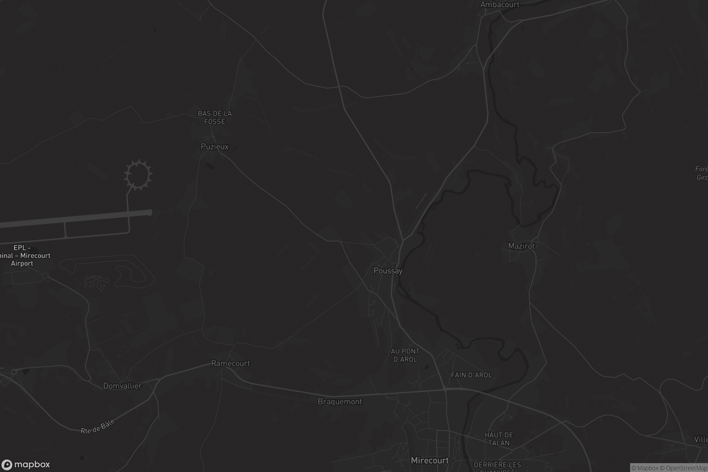 Carte de Poussay