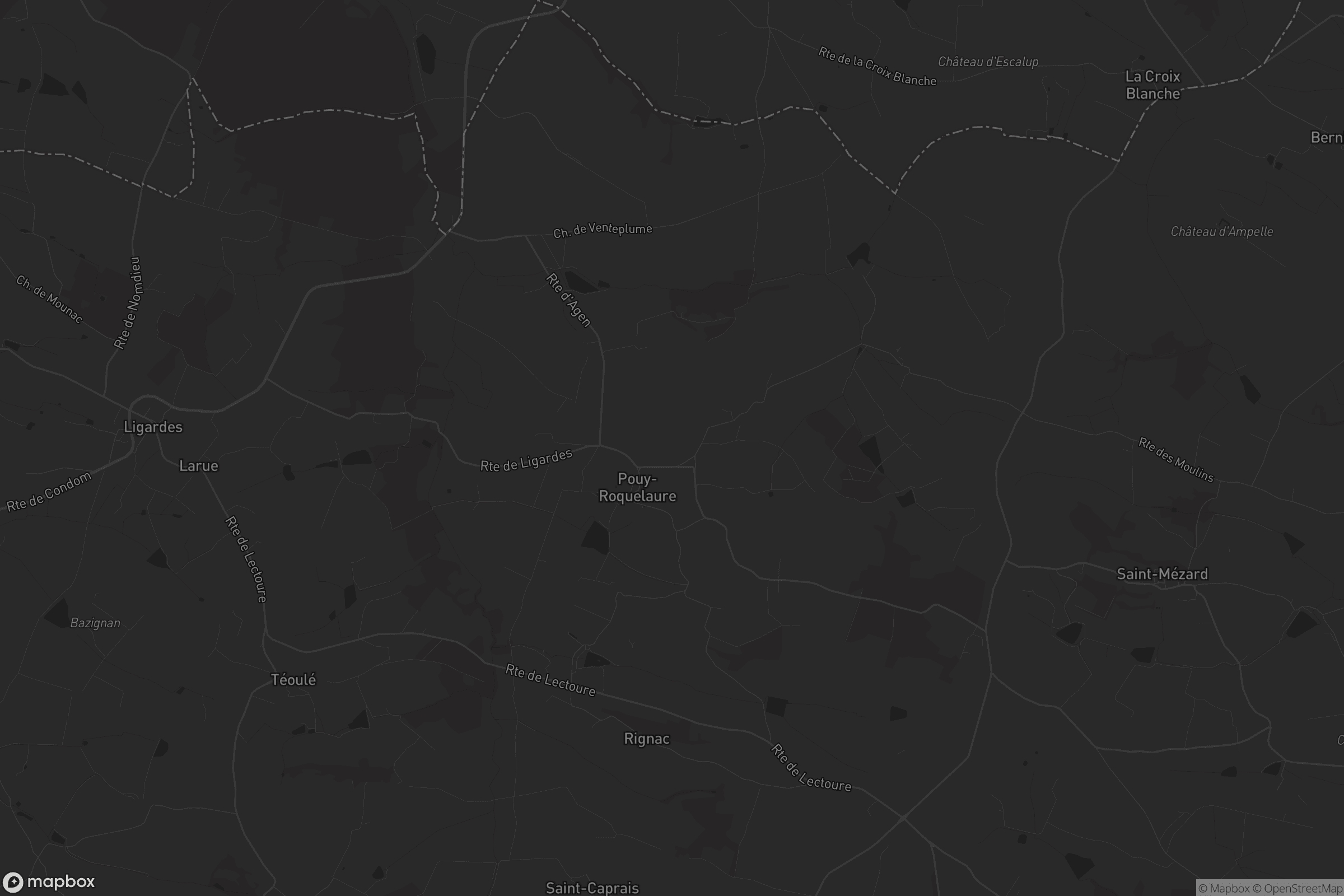 Carte de Pouy-Roquelaure