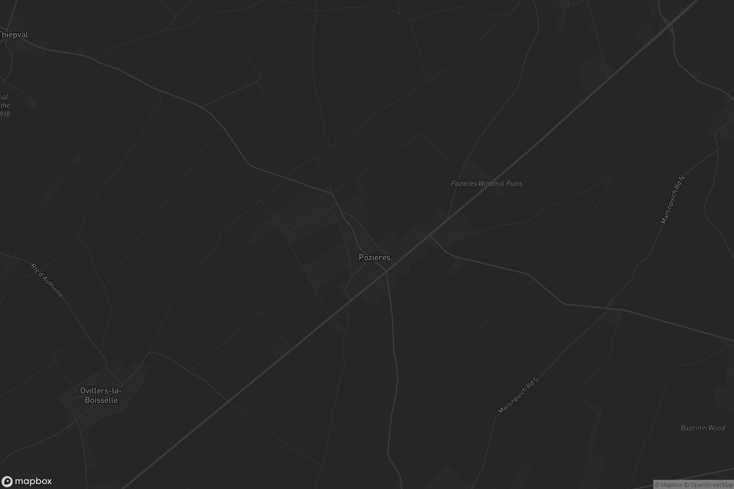Carte de Pozières