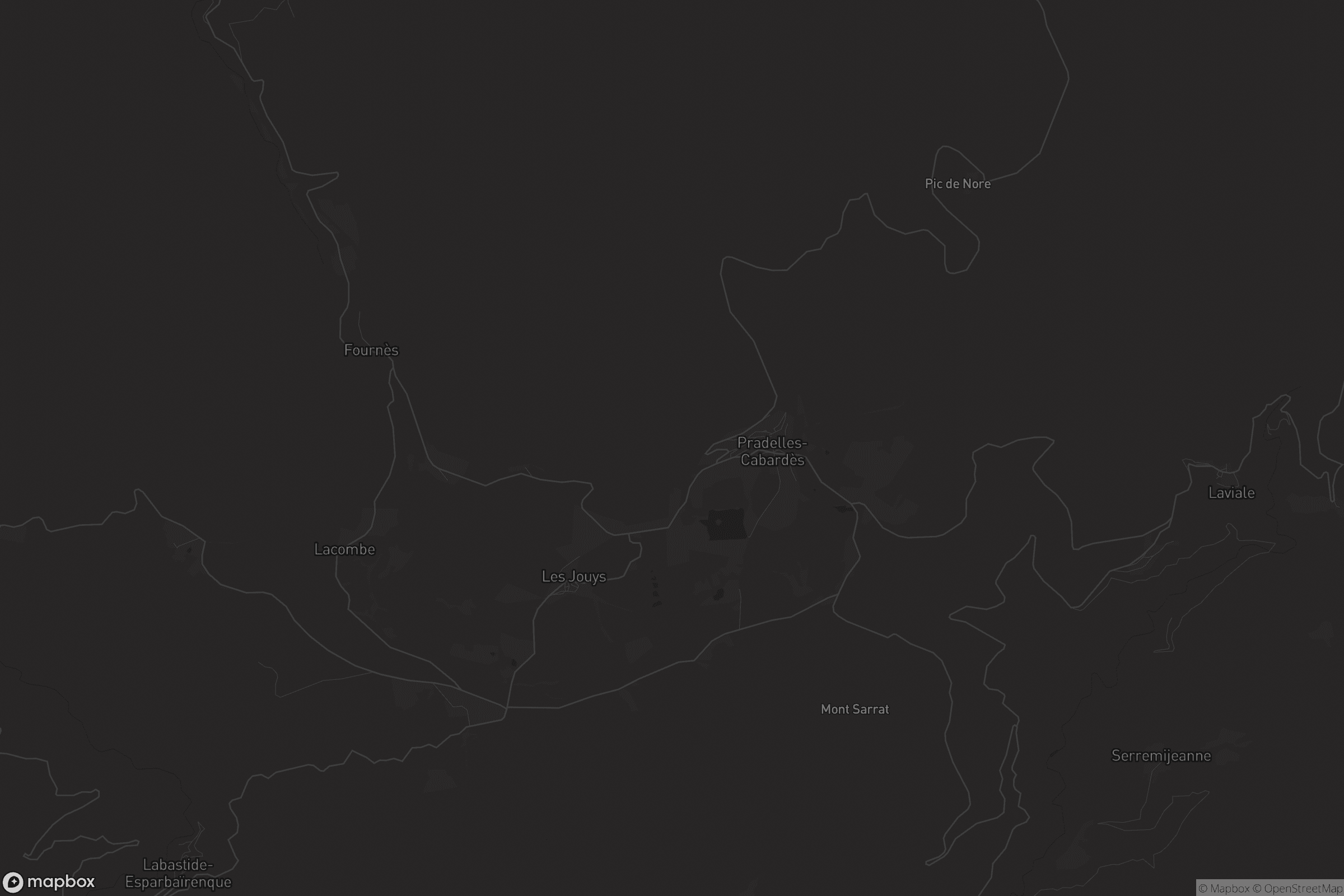 Carte de Pradelles-Cabardès