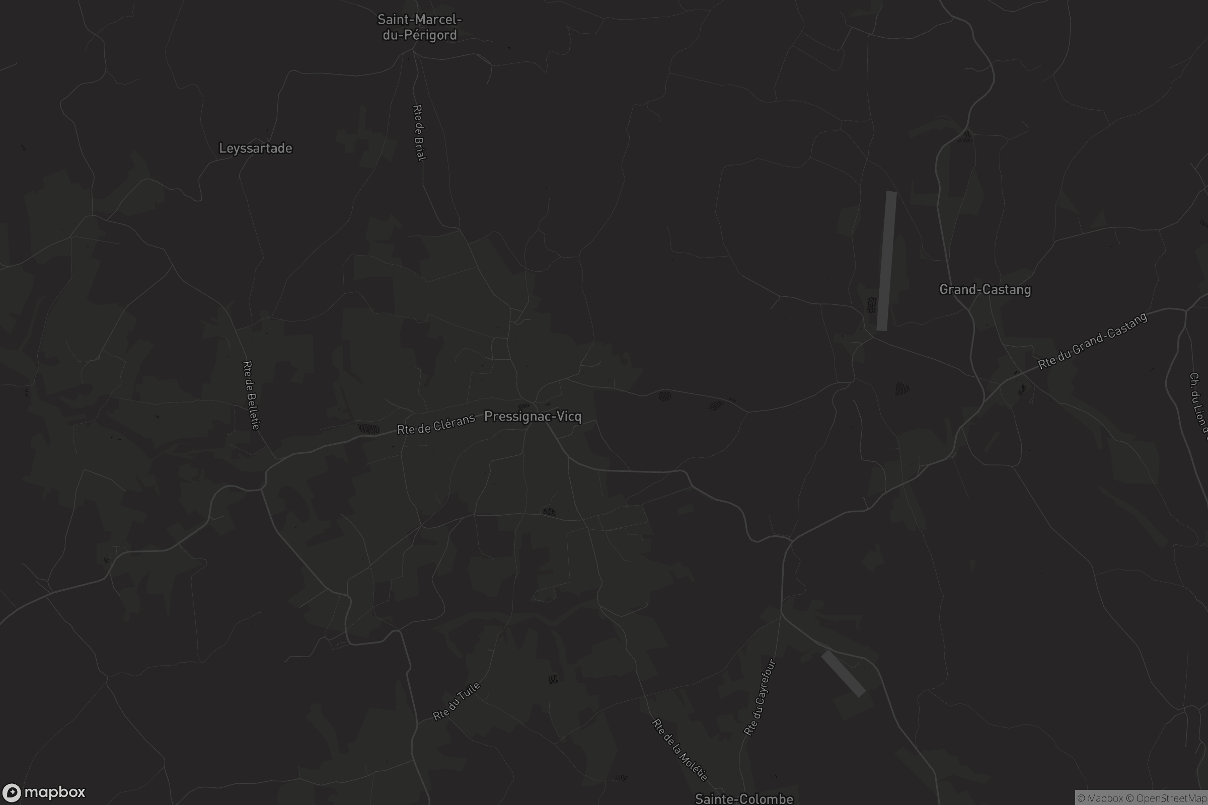 Carte de Pressignac-Vicq