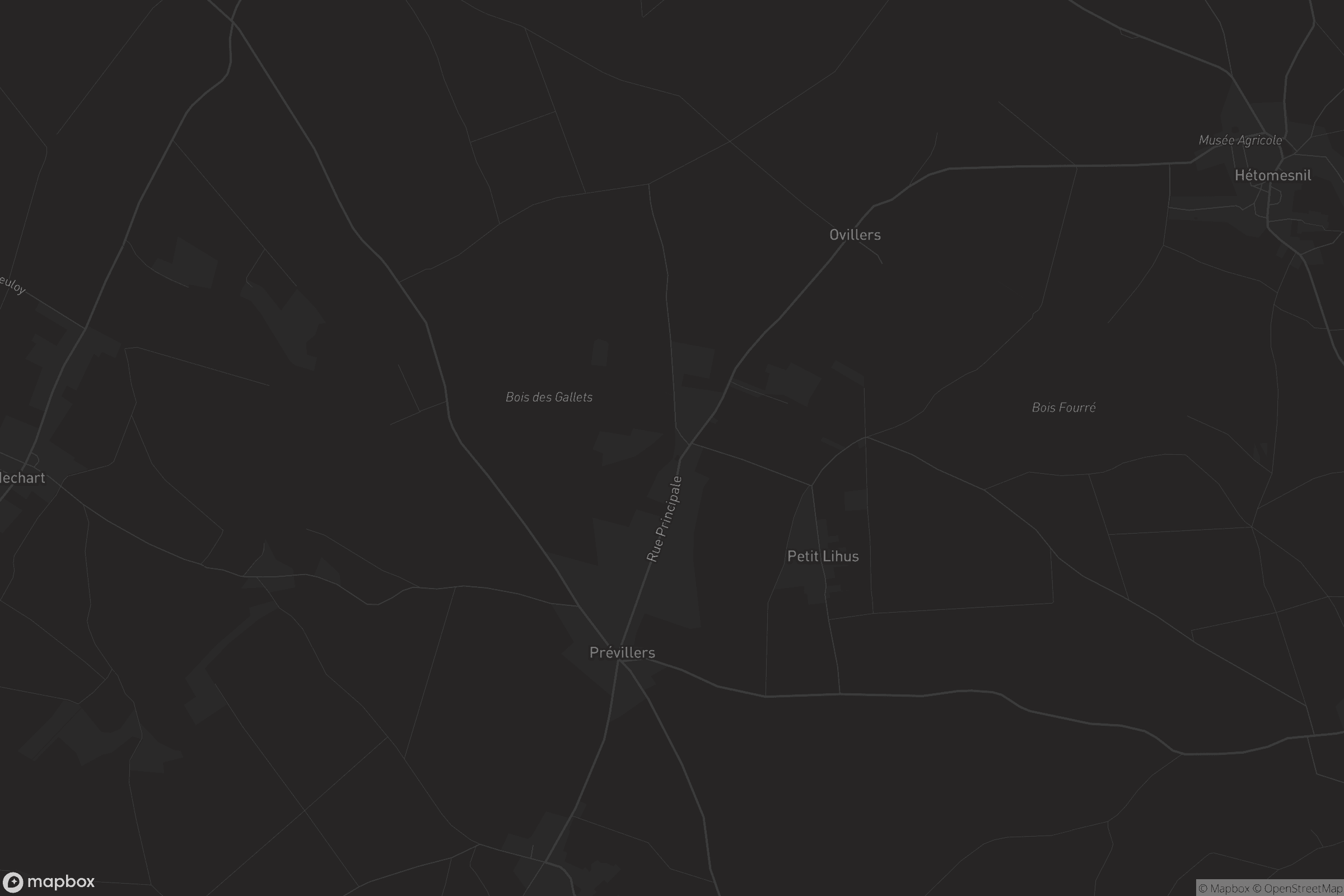 Carte de Prévillers