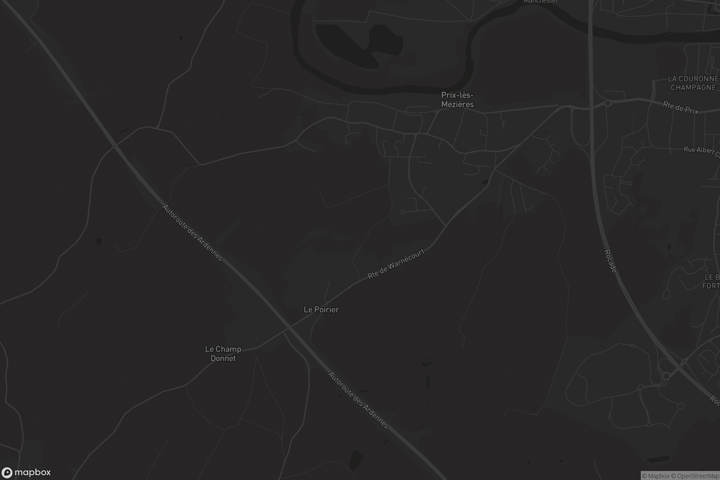 Carte de Prix-lès-Mézières