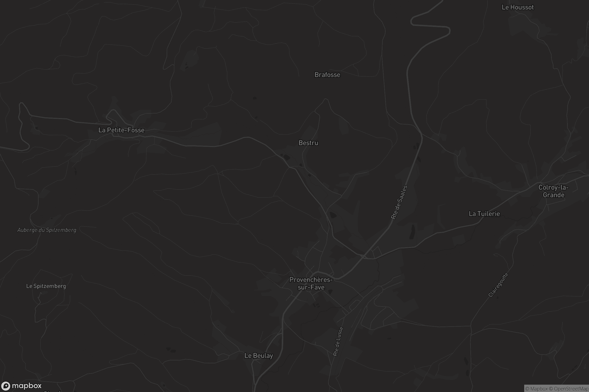 Carte de Provenchères-sur-Fave