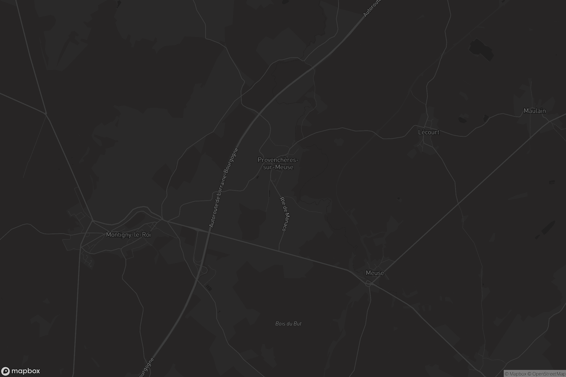 Carte de Provenchères-sur-Marne