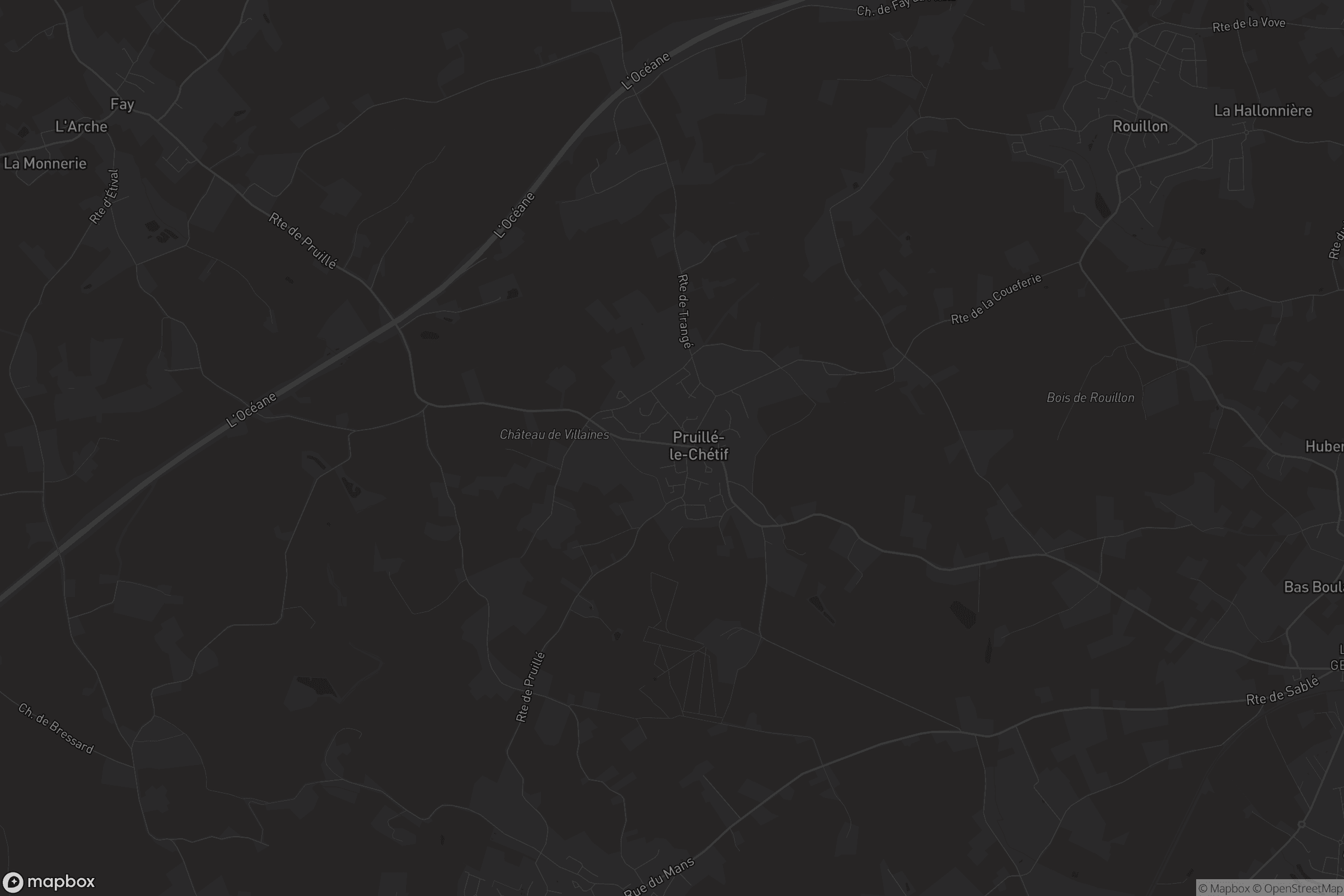 Carte de Pruillé-le-Chétif