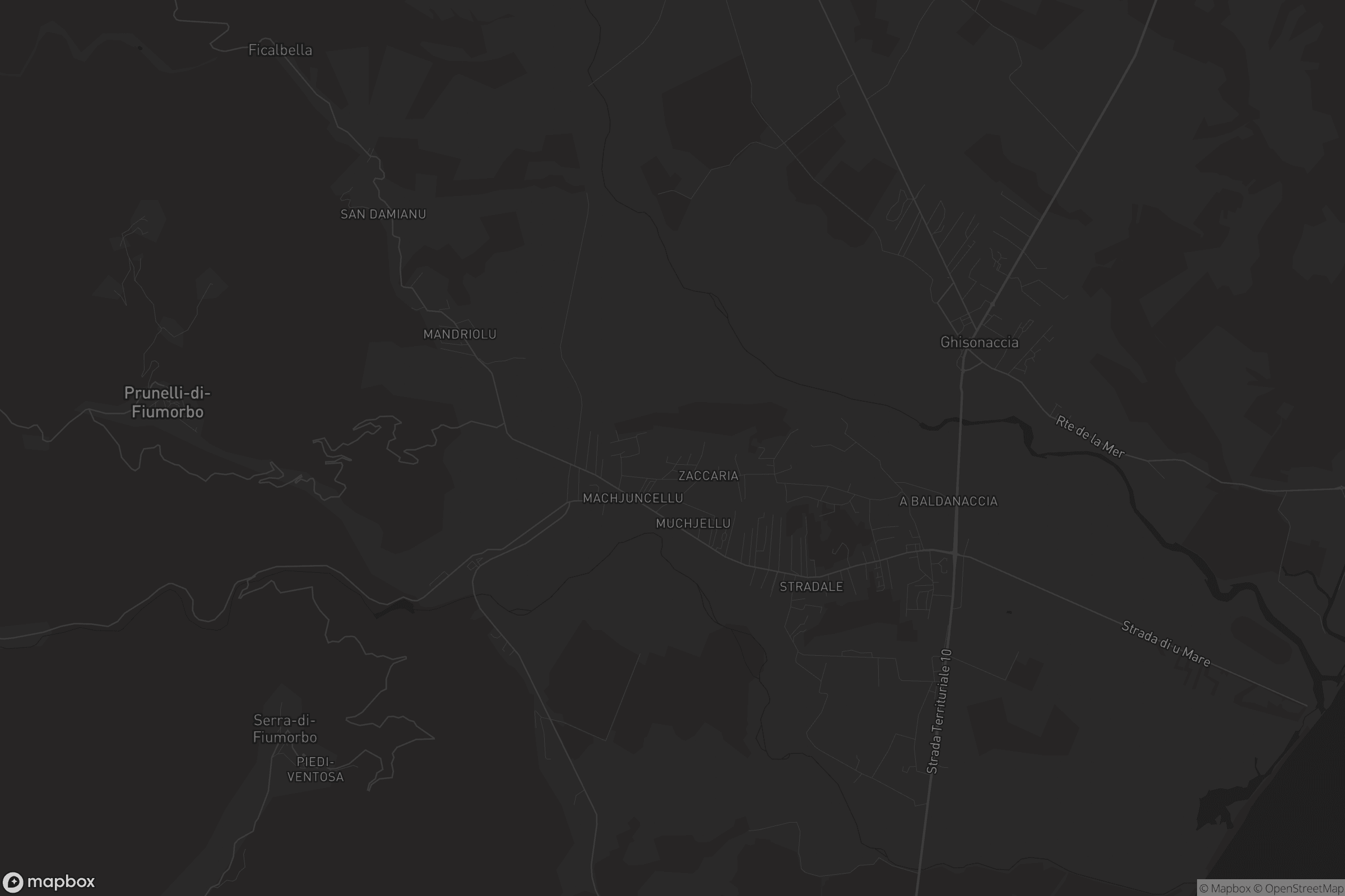 Carte de Prunelli-di-Fiumorbo