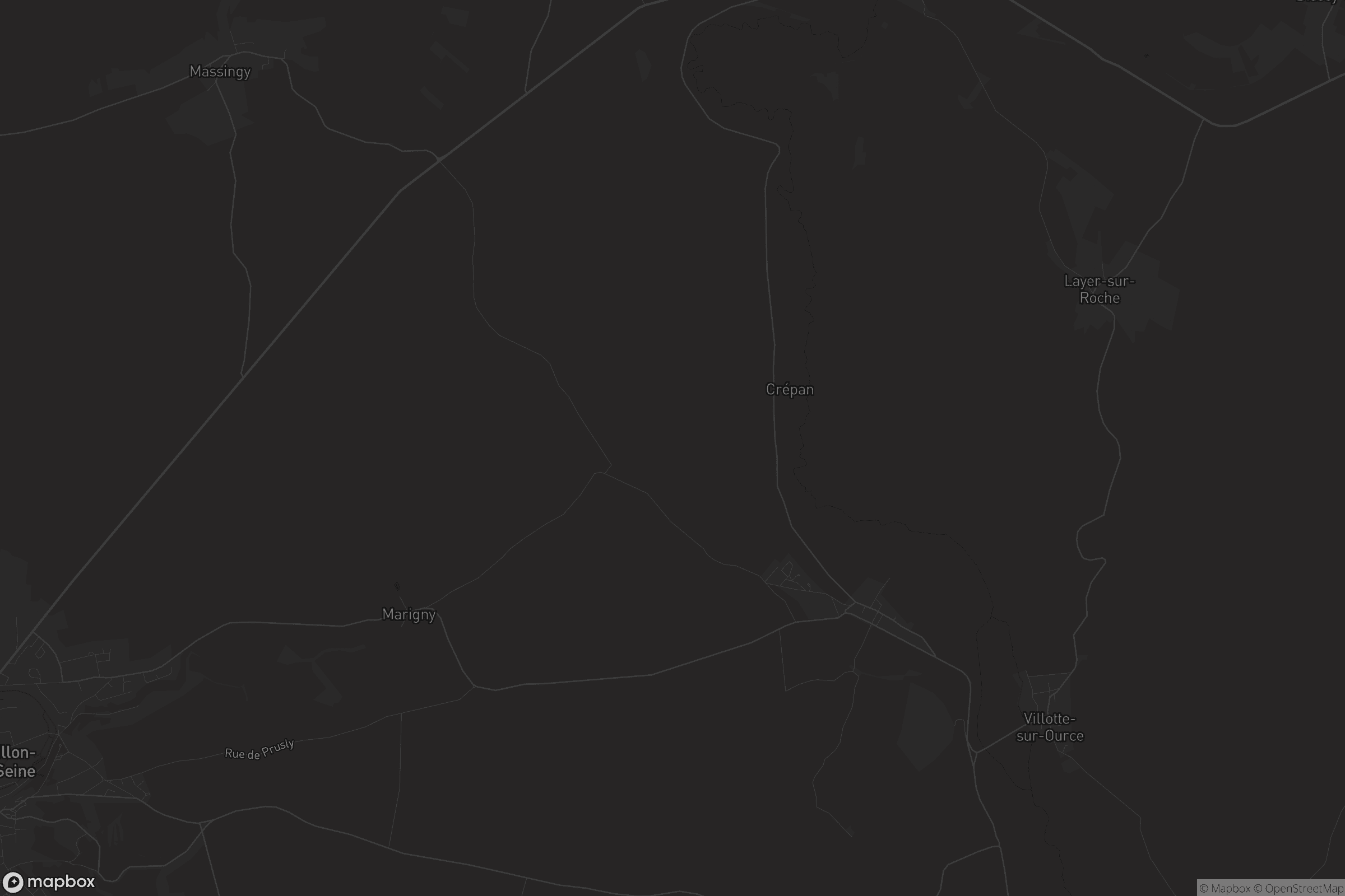 Carte de Prusly-sur-Ource